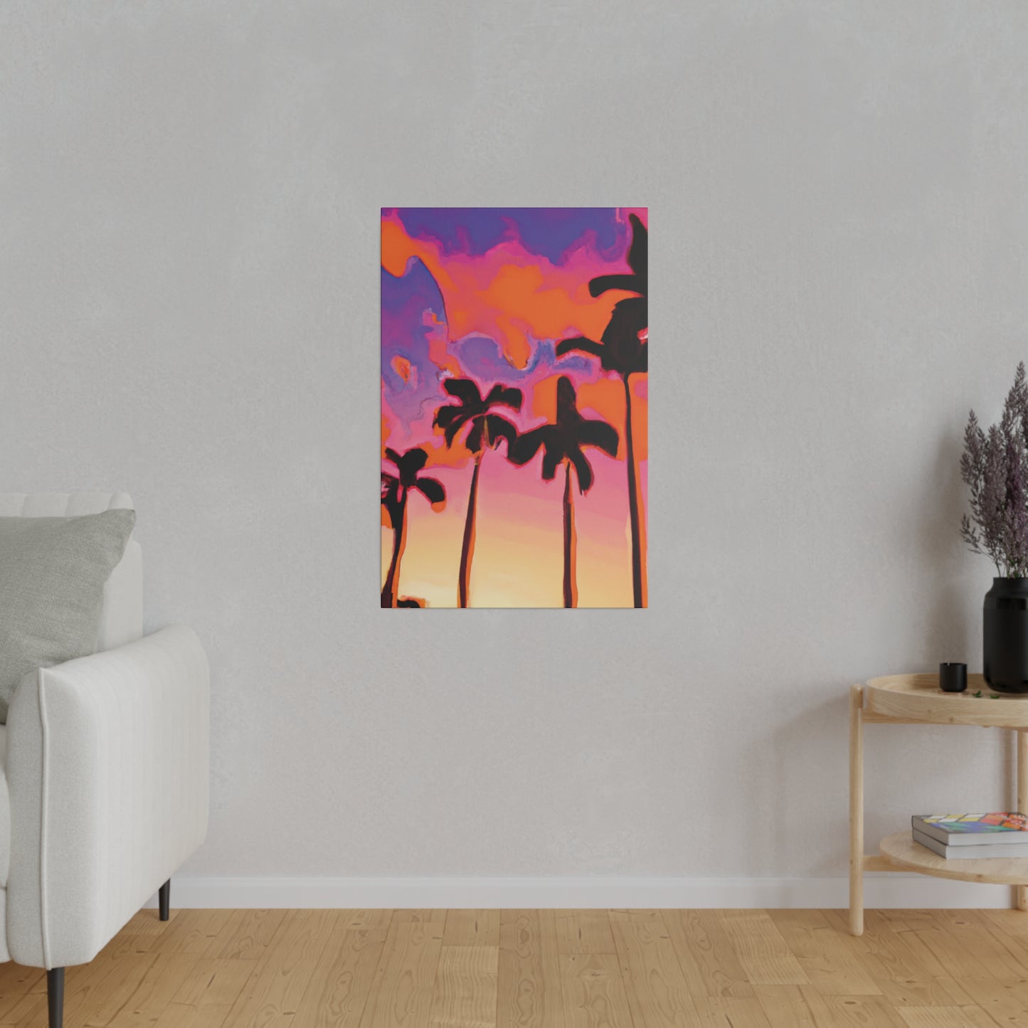 7182U - Miami Beach Sunset Painting Print | Miami | Beach | Sunset | Poster | Home Decor | Wall Art | Canvas