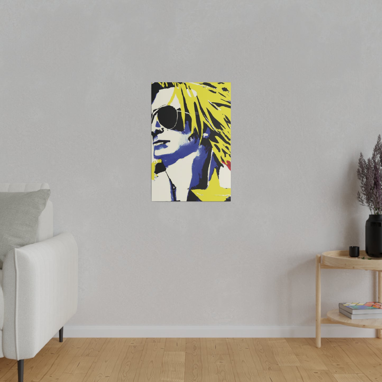 8928P - Rockstar Painting Print | Face | Abstract | Poster | Home Decor | Wall Art | Music Art | Canvas