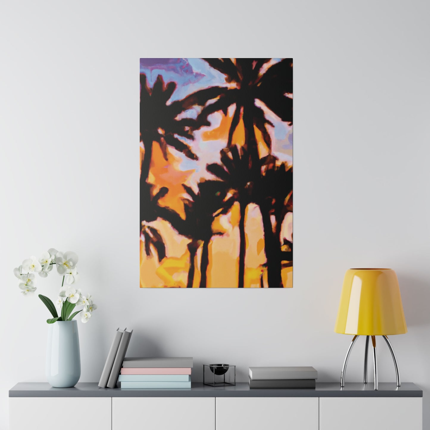 6159K - Miami Beach Sunset Painting Print | Miami | Beach | Sunset | Poster | Home Decor | Wall Art | Canvas