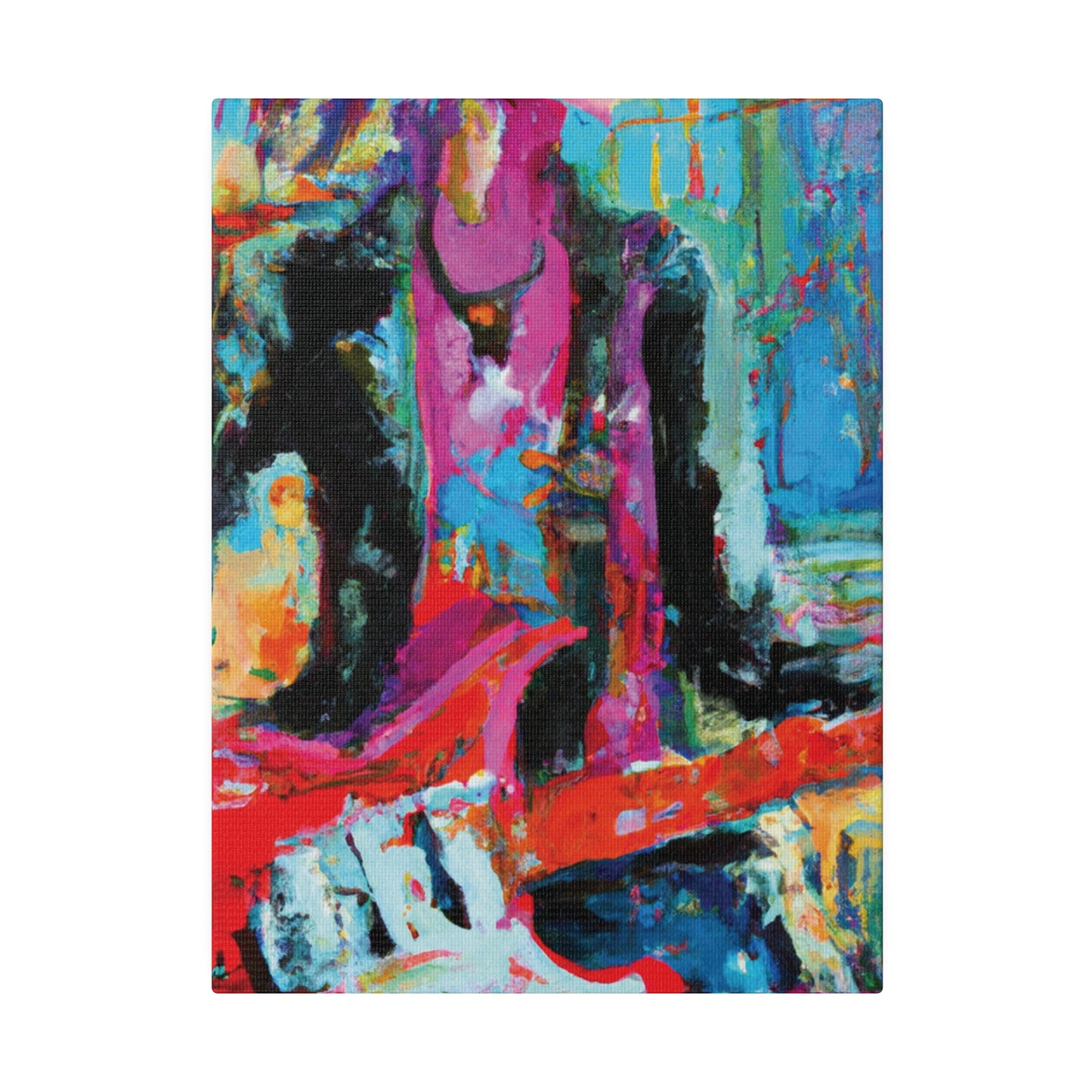 6159G - Rockstar Oil Painting Style Print | Poster | Home Decor | Wall Art | Music Art | Canvas