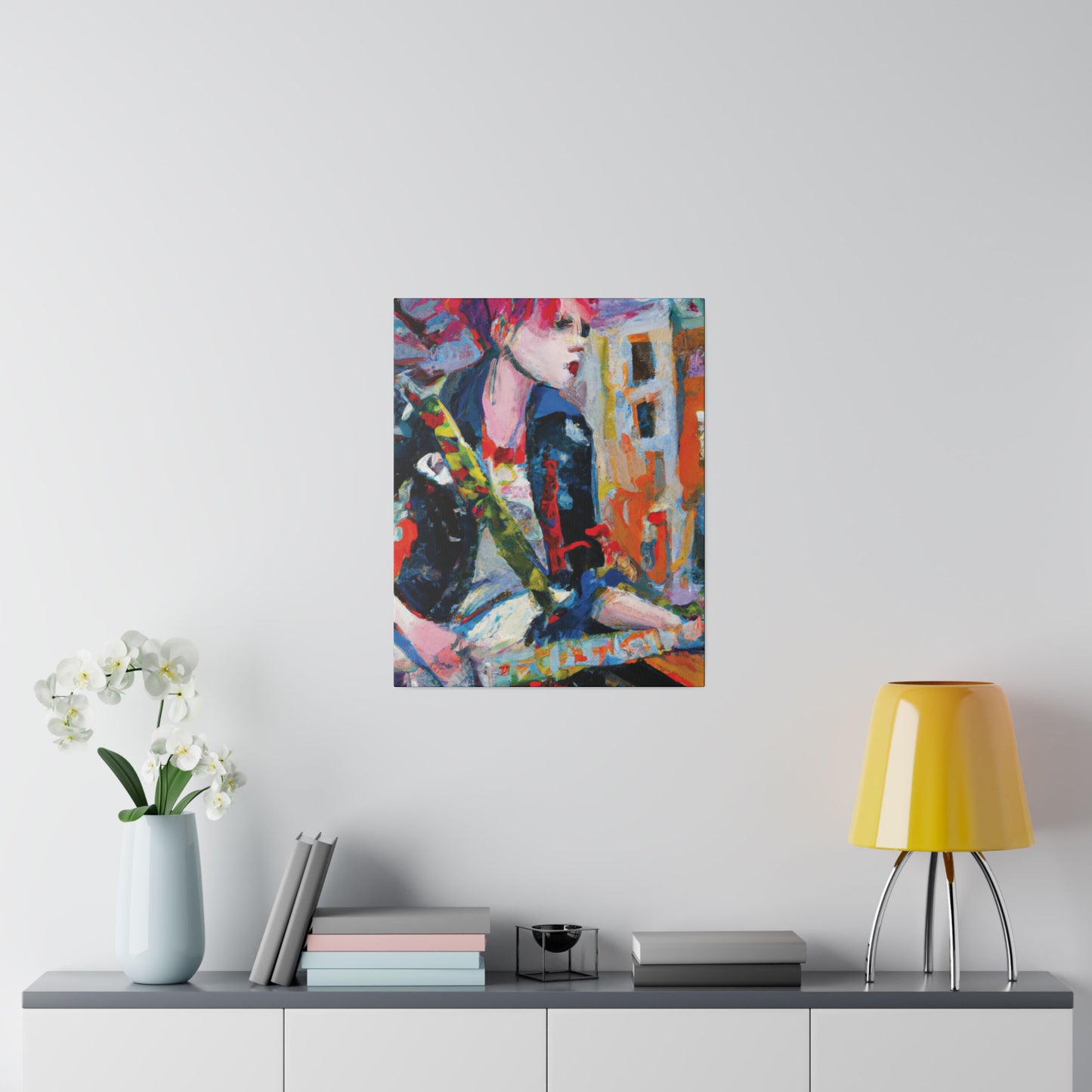 3276D - Rockstar Oil Painting Style Print | Poster | Home Decor | Wall Art | Music Art | Canvas
