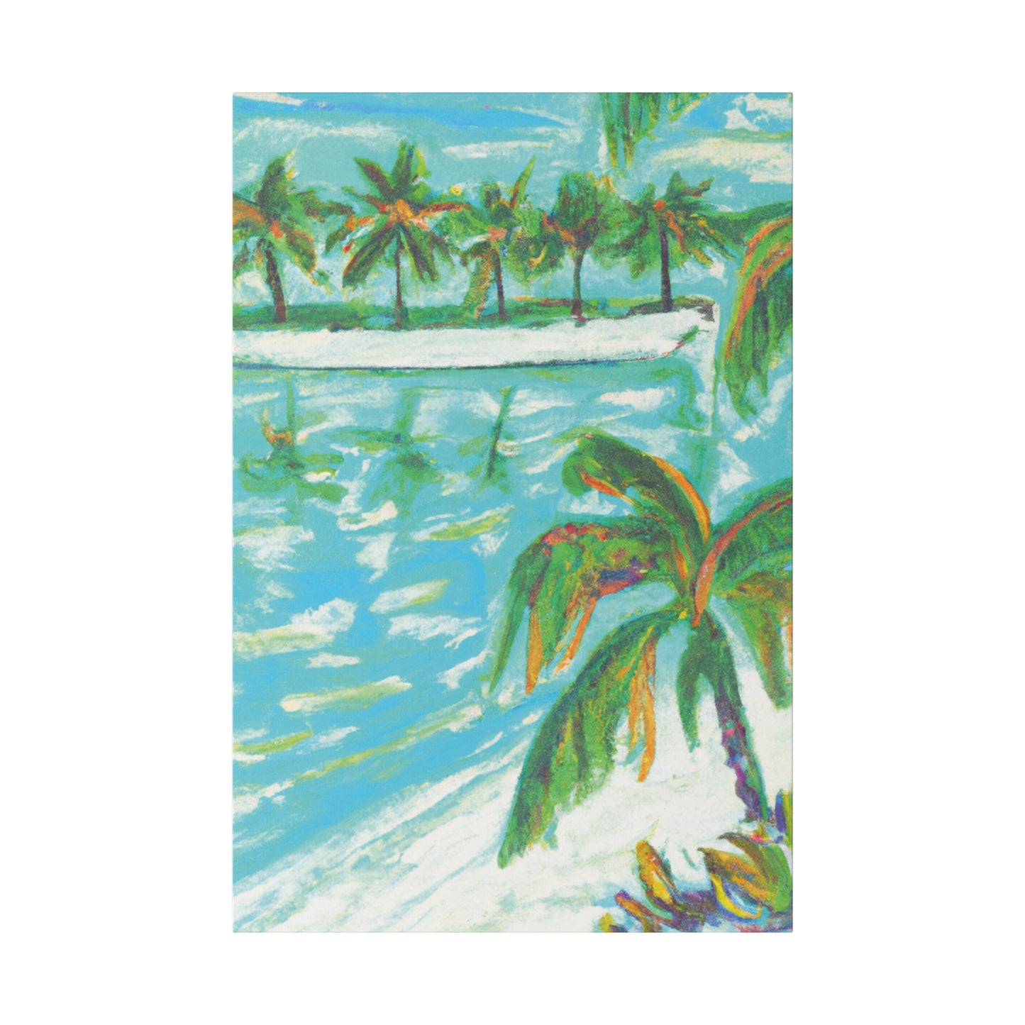 7103O - Bahamas Ocean Painting Print | Bahamas | Ocean | Beach | Poster | Home Decor | Wall Art | Canvas