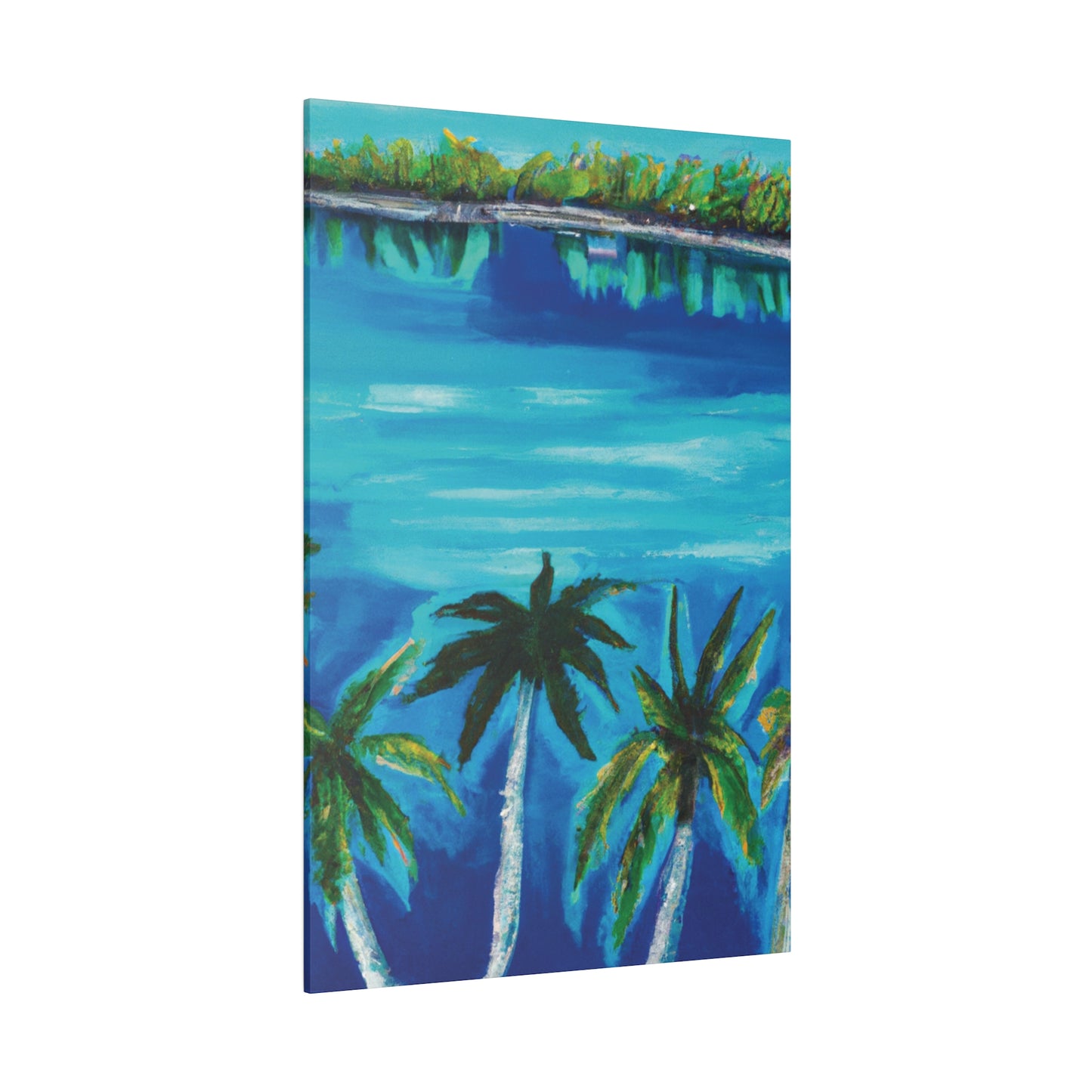 6741K - Bahamas Ocean Painting Print | Bahamas | Ocean | Beach | Poster | Home Decor | Wall Art | Canvas