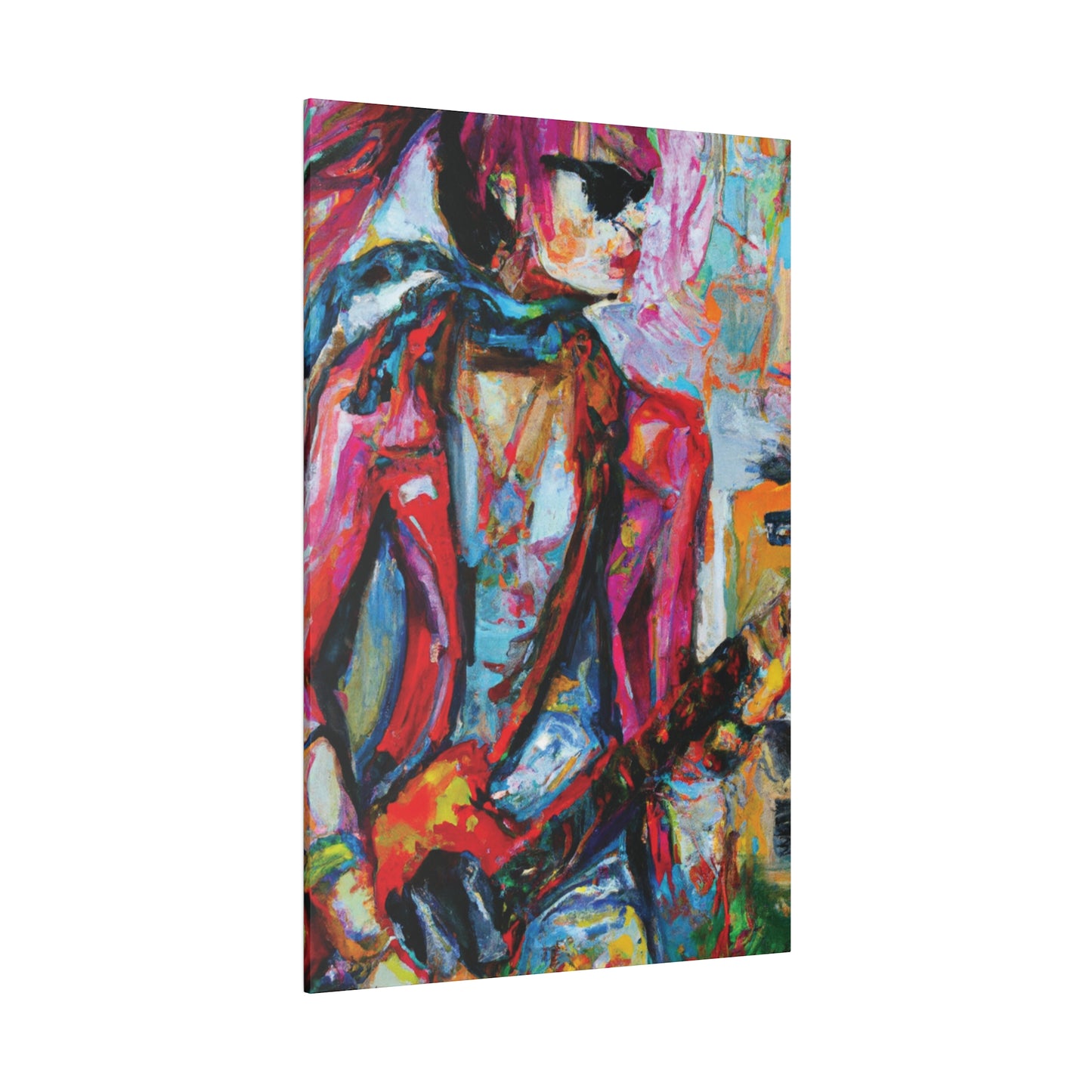 5694F - Rockstar Oil Painting Style Print | Poster | Home Decor | Wall Art | Music Art | Canvas