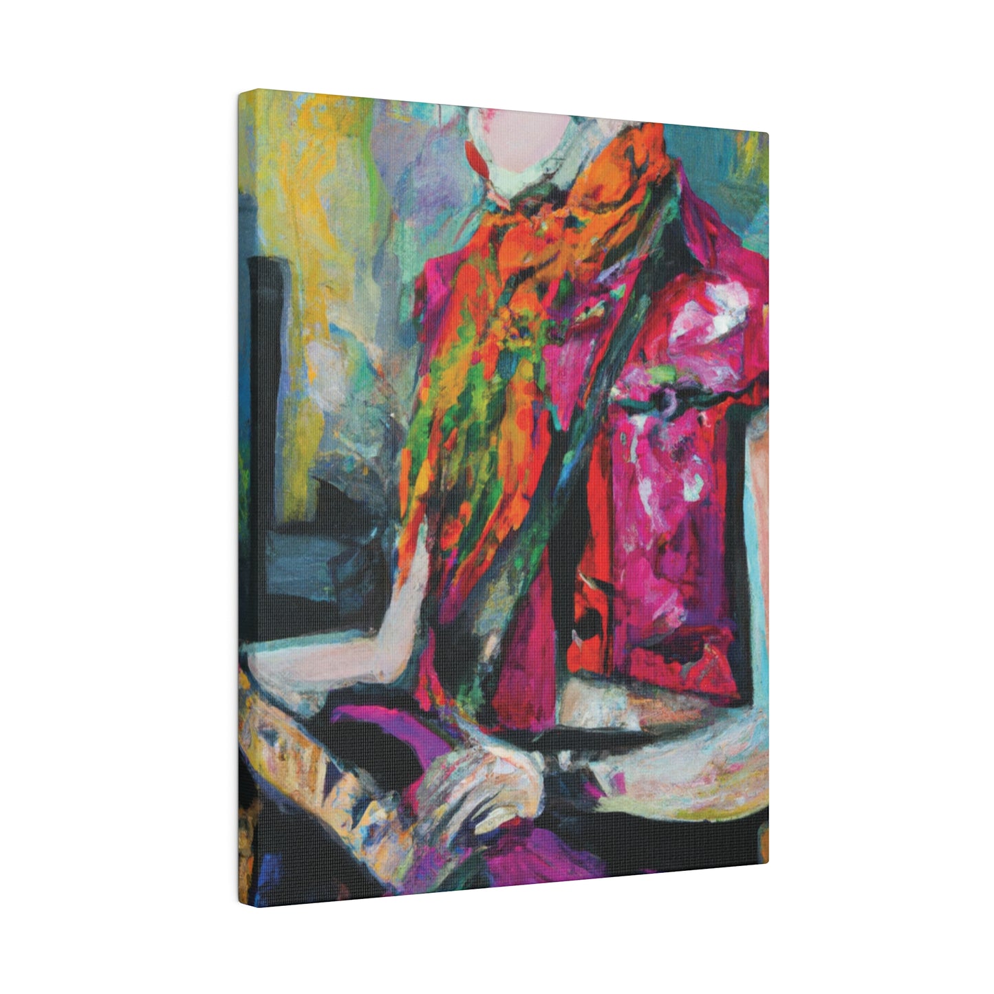 9053L - Rockstar Oil Painting Style Print | Poster | Home Decor | Wall Art | Music Art | Canvas