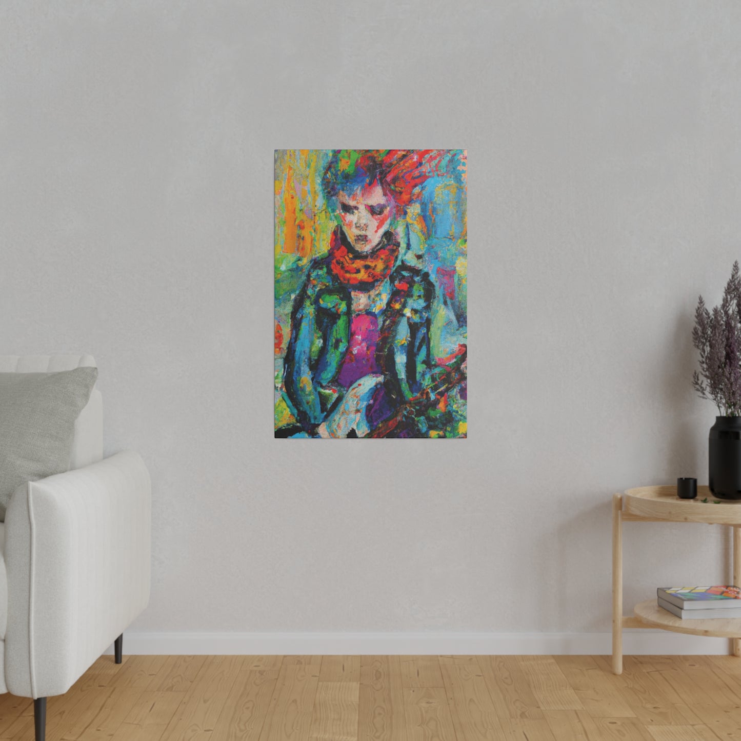 9432X - Rockstar Oil Painting Style Print | Poster | Home Decor | Wall Art | Music Art | Canvas