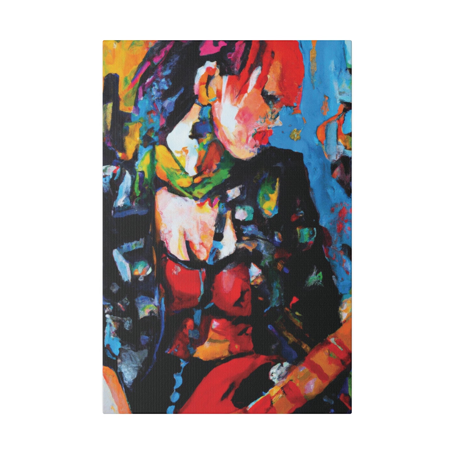 9602B - Rockstar Oil Painting Style Print | Poster | Home Decor | Wall Art | Music Art | Canvas