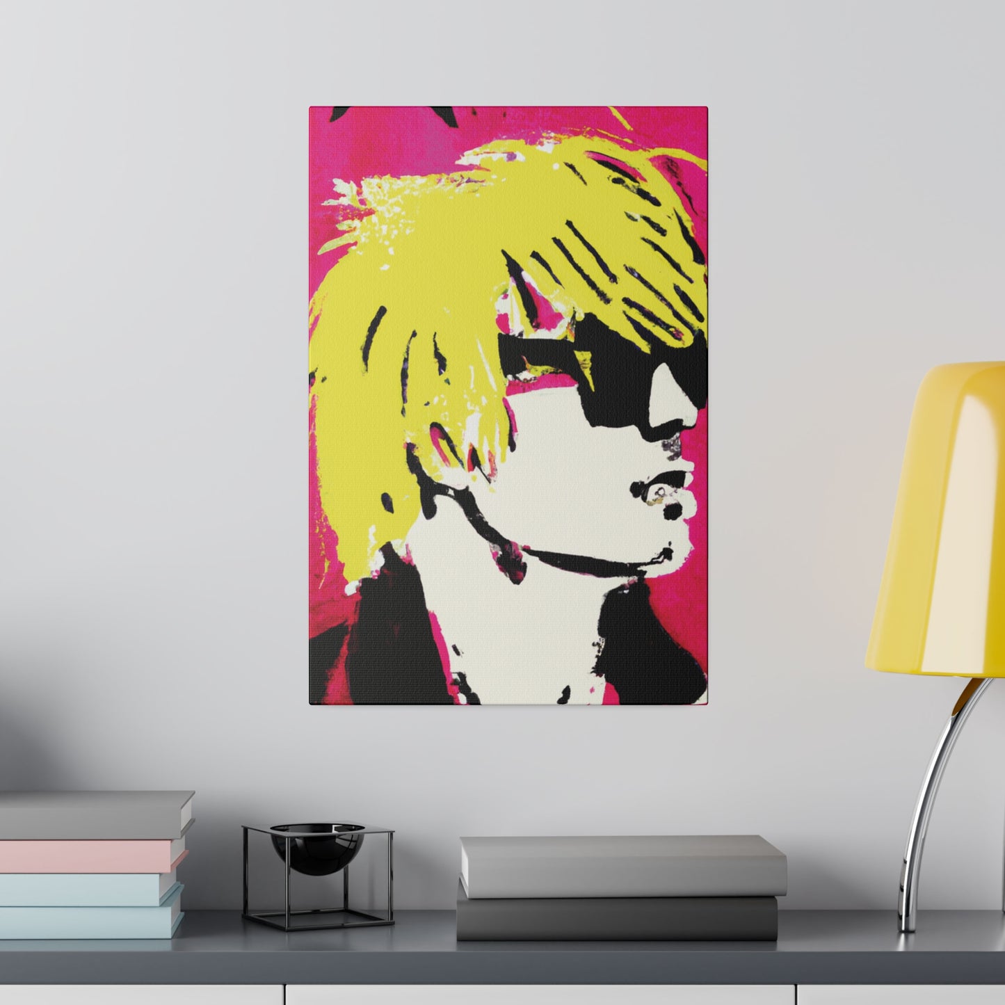 6662A - Rockstar Painting Print | Face | Abstract | Poster | Home Decor | Wall Art | Music Art | Canvas