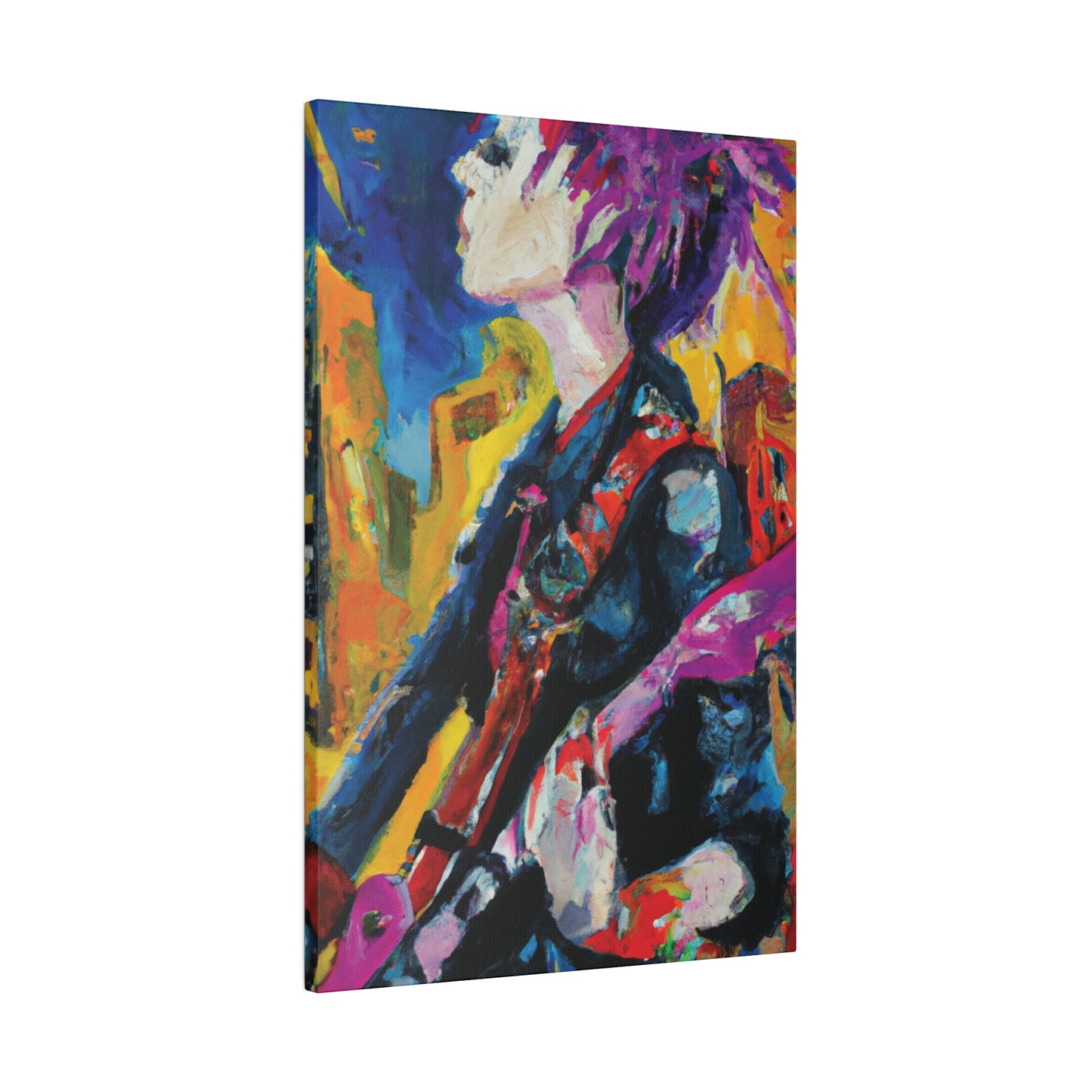 8245D - Rockstar Oil Painting Style Print | Poster | Home Decor | Wall Art | Music Art | Canvas