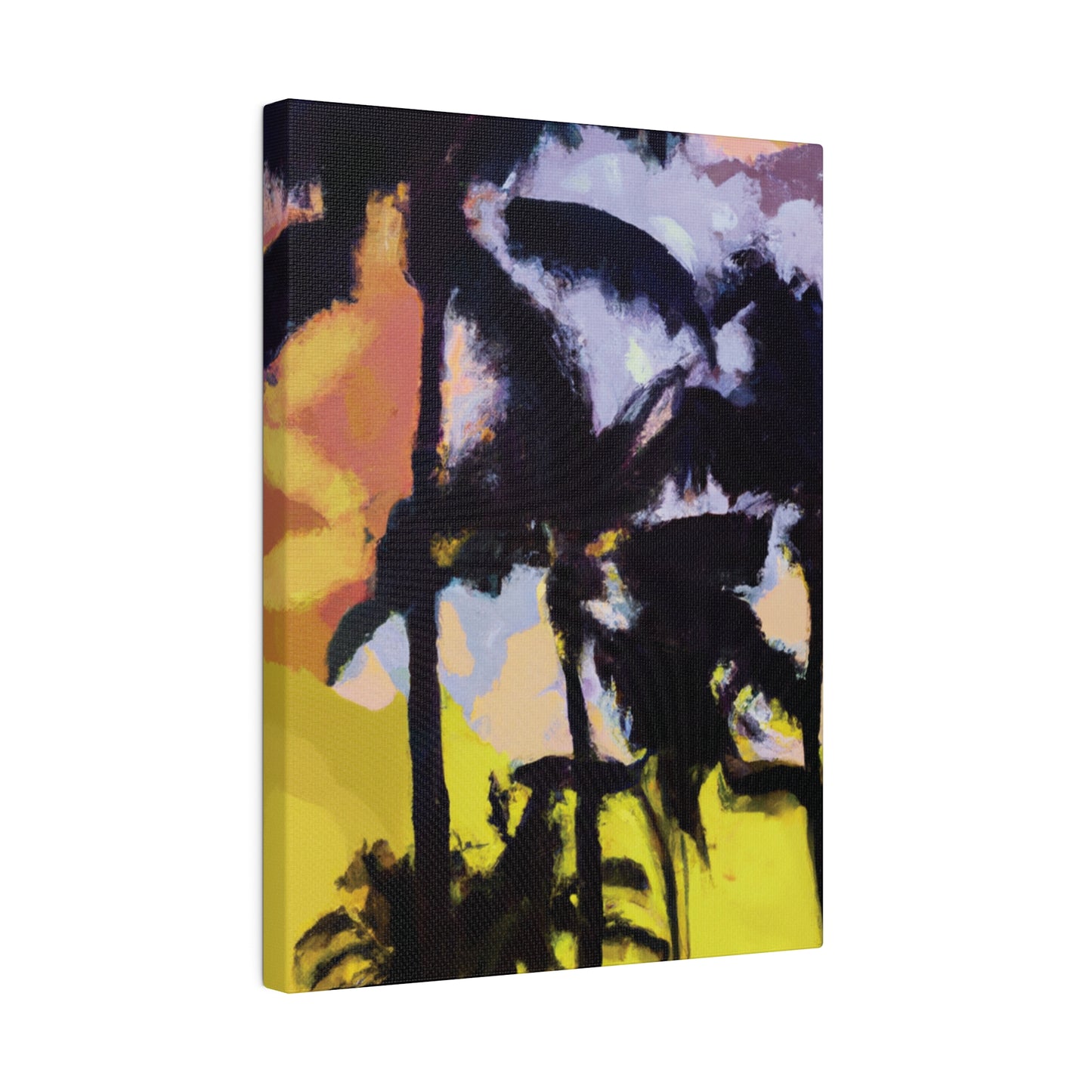 3753W - Miami Beach Sunset Painting Print | Miami | Beach | Sunset | Poster | Home Decor | Wall Art | Canvas