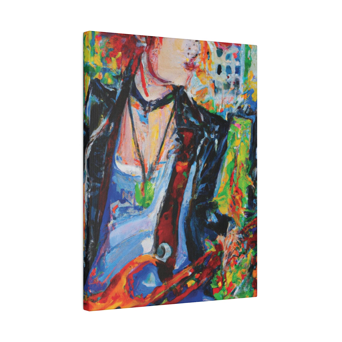 9144X - Rockstar Oil Painting Style Print | Poster | Home Decor | Wall Art | Music Art | Canvas