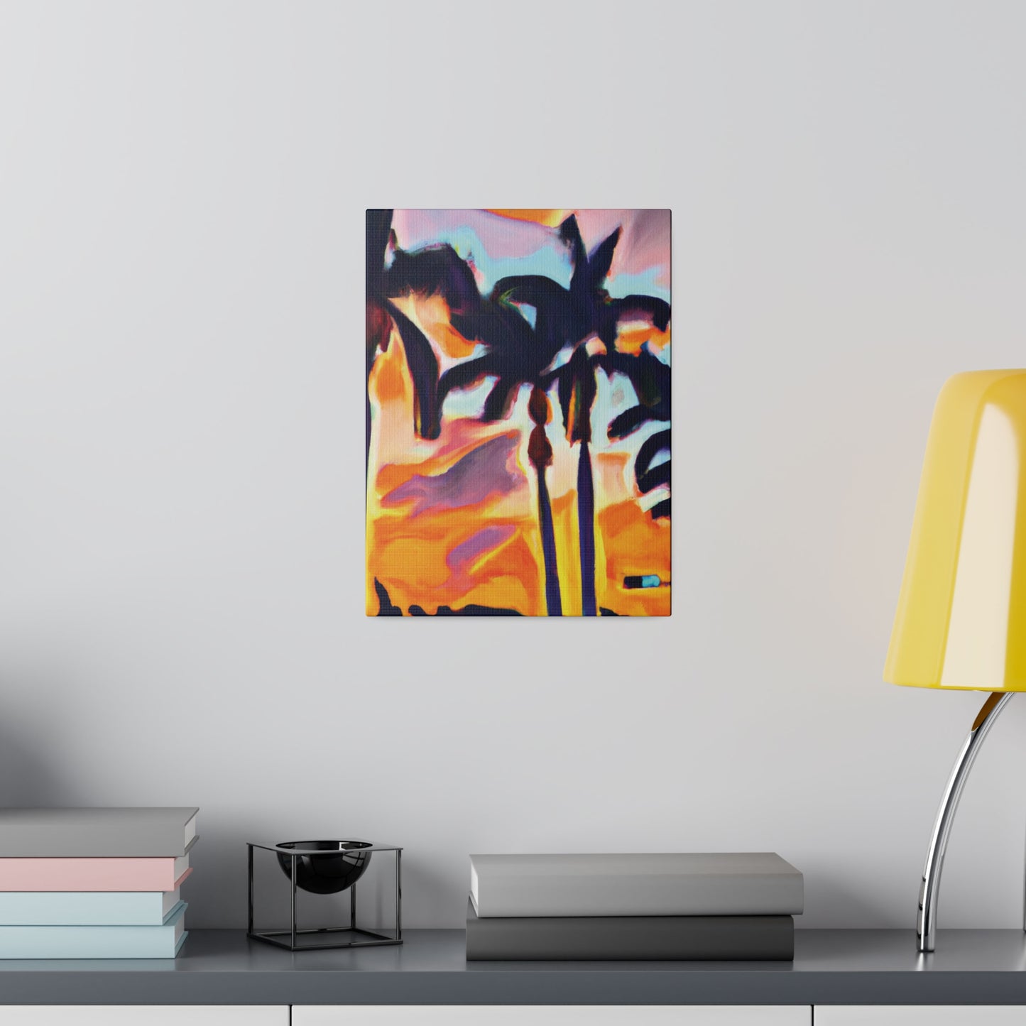 9435K - Miami Beach Sunset Painting Print | Miami | Beach | Sunset | Poster | Home Decor | Wall Art | Canvas