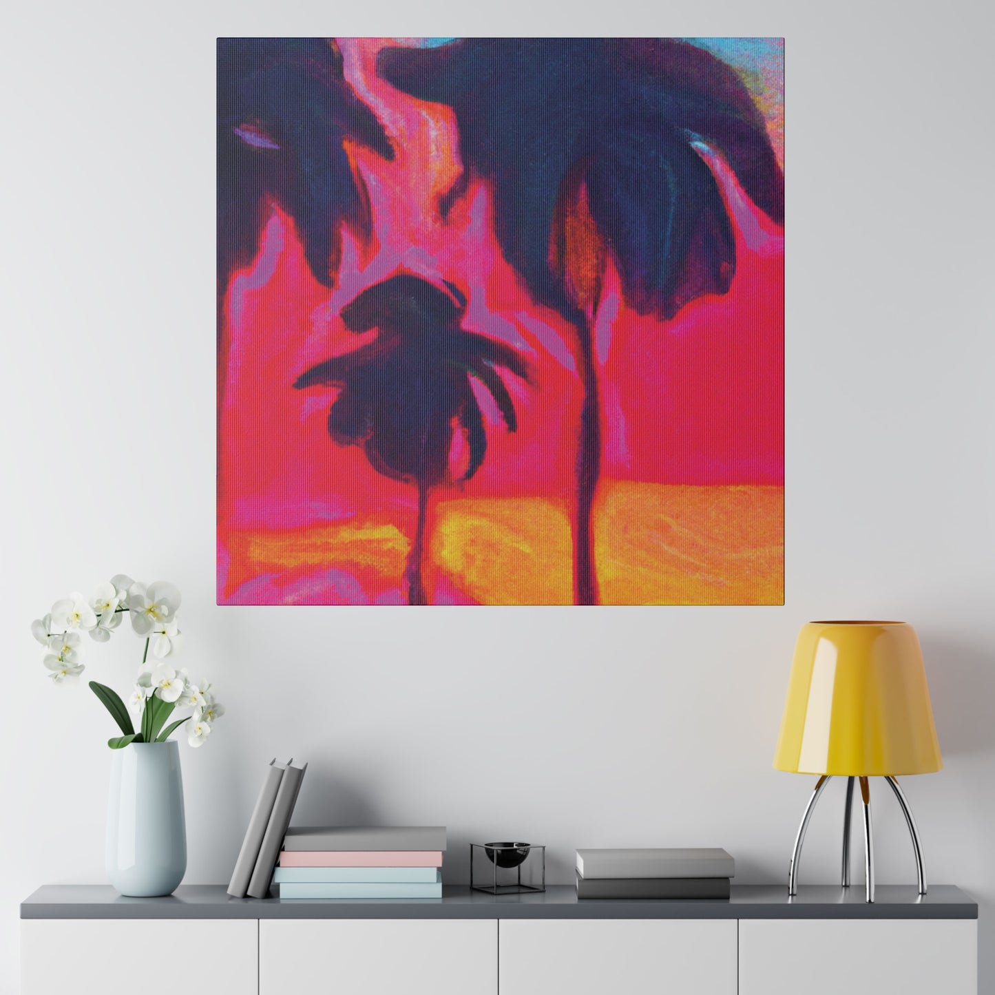 4879H - Miami Beach Sunset Painting Print | Miami | Beach | Sunset | Poster | Home Decor | Wall Art | Canvas