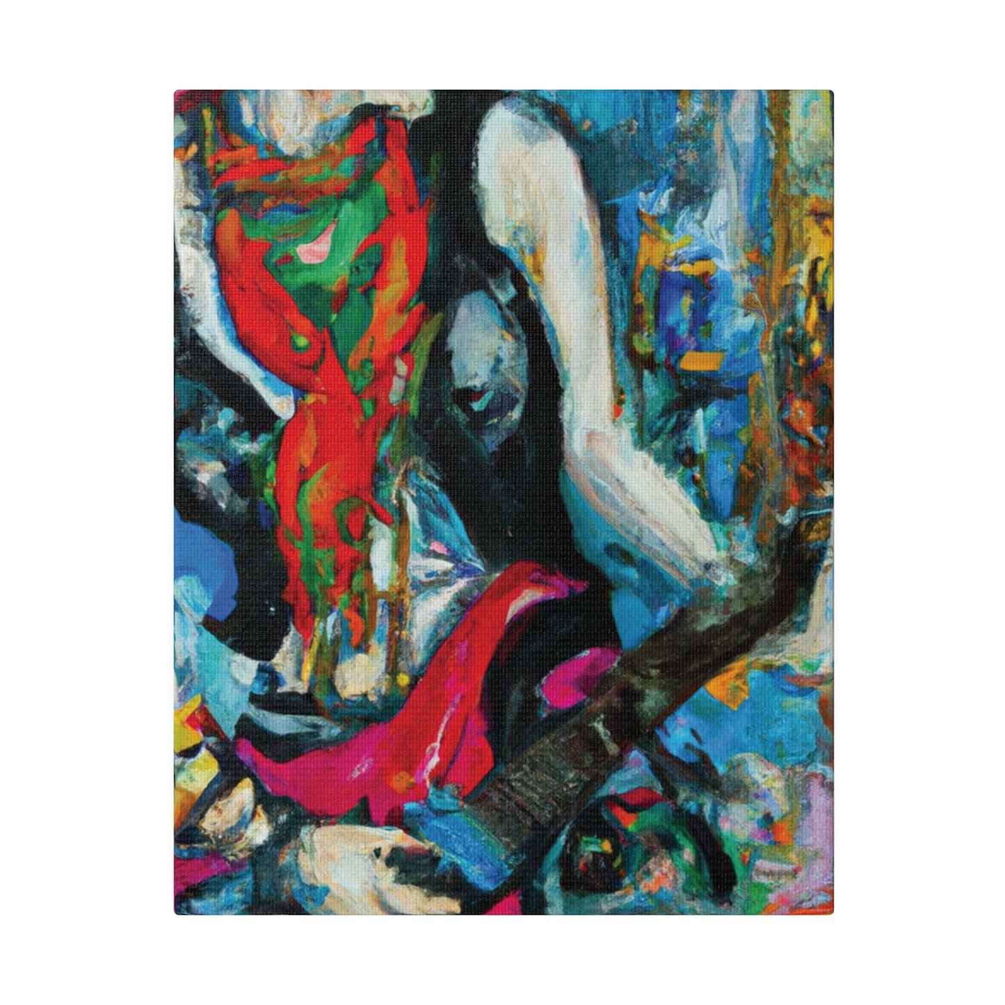 8722E - Rockstar Oil Painting Style Print | Poster | Home Decor | Wall Art | Music Art | Canvas