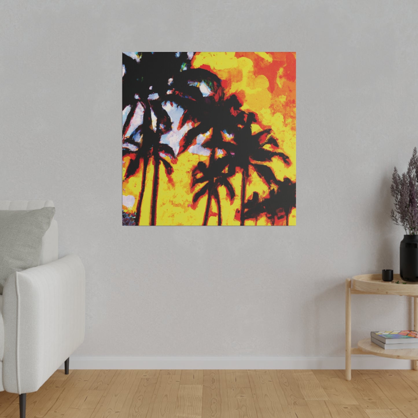 7248Q - Miami Beach Sunset Painting Print | Miami | Beach | Sunset | Poster | Home Decor | Wall Art | Canvas