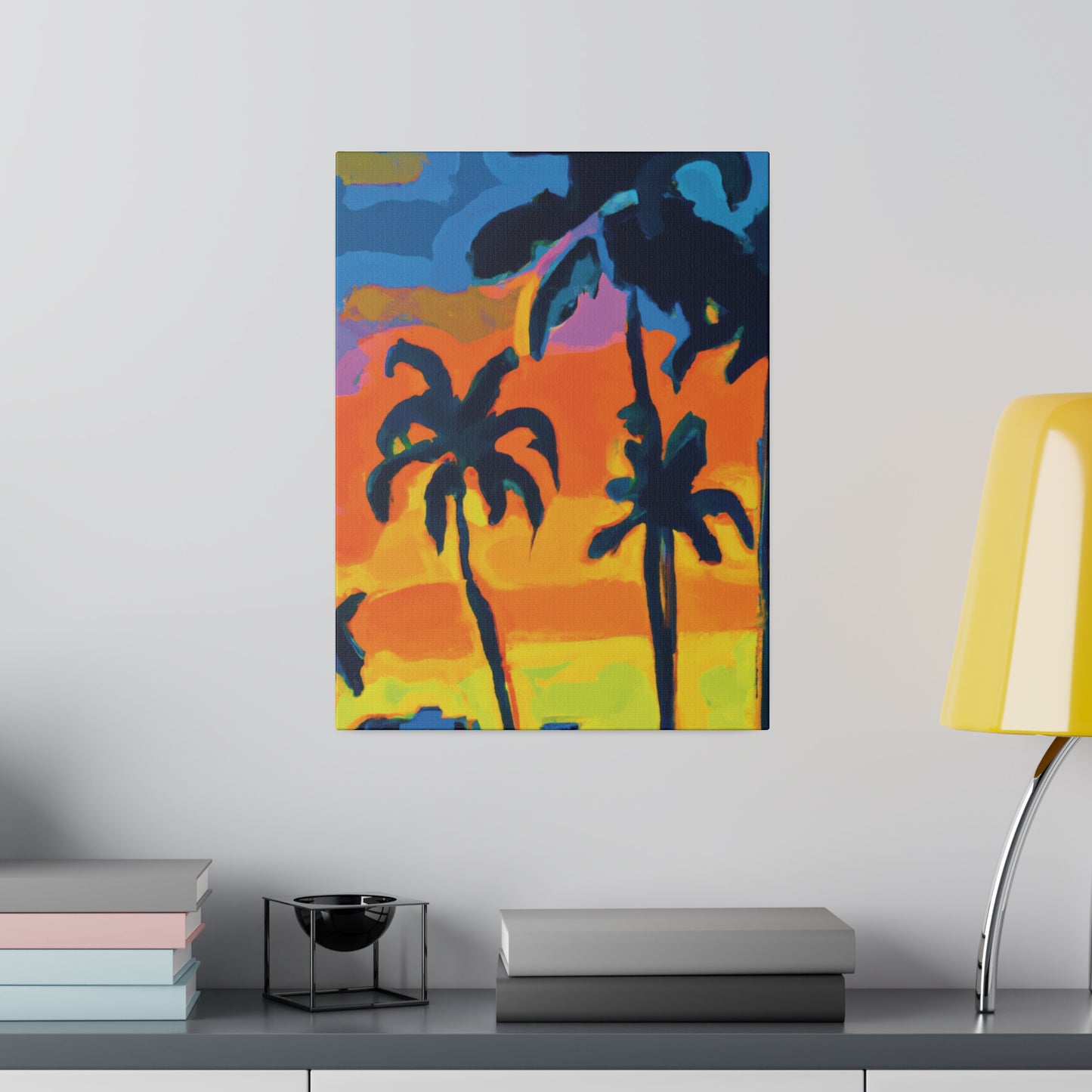 5462R - Miami Beach Sunset Painting Print | Miami | Beach | Sunset | Poster | Home Decor | Wall Art | Canvas