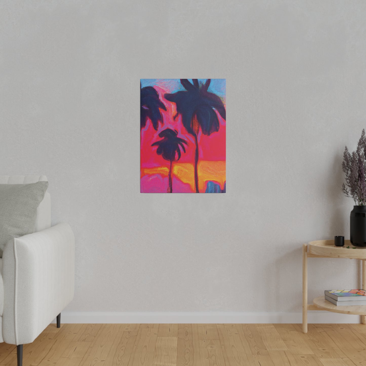 4879H - Miami Beach Sunset Painting Print | Miami | Beach | Sunset | Poster | Home Decor | Wall Art | Canvas