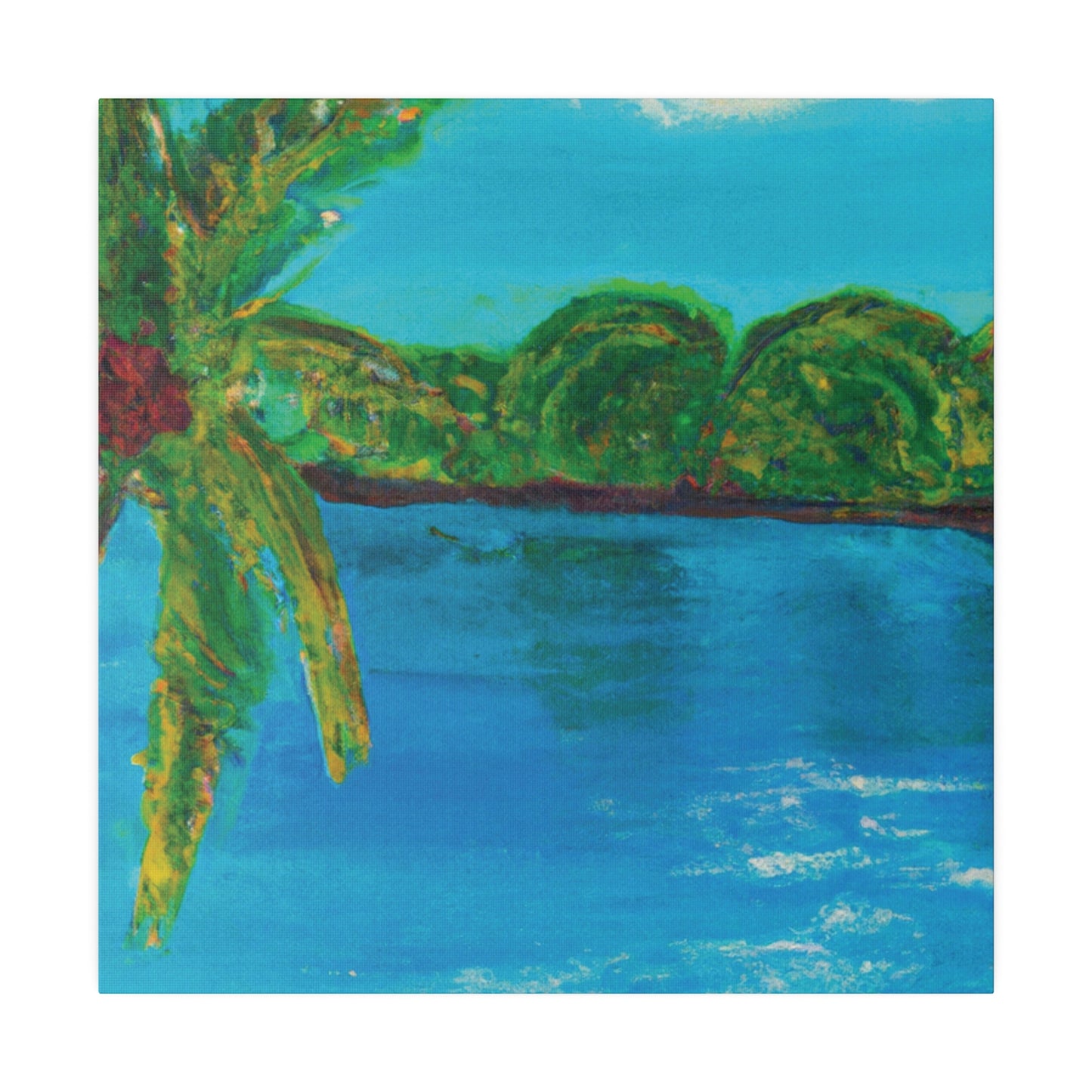 4245A - Bahamas Ocean Painting Print | Bahamas | Ocean | Beach | Poster | Home Decor | Wall Art | Canvas