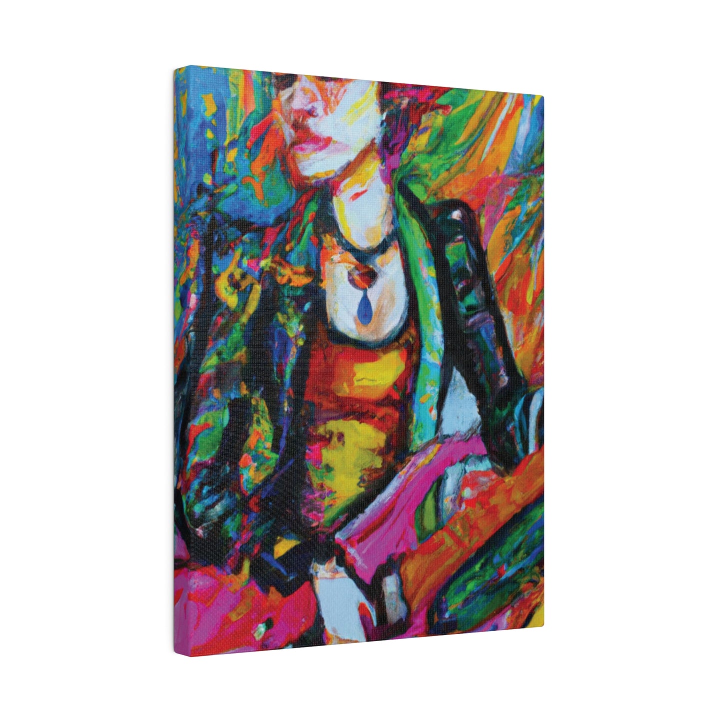 8293B - Rockstar Oil Painting Style Print | Poster | Home Decor | Wall Art | Music Art | Canvas