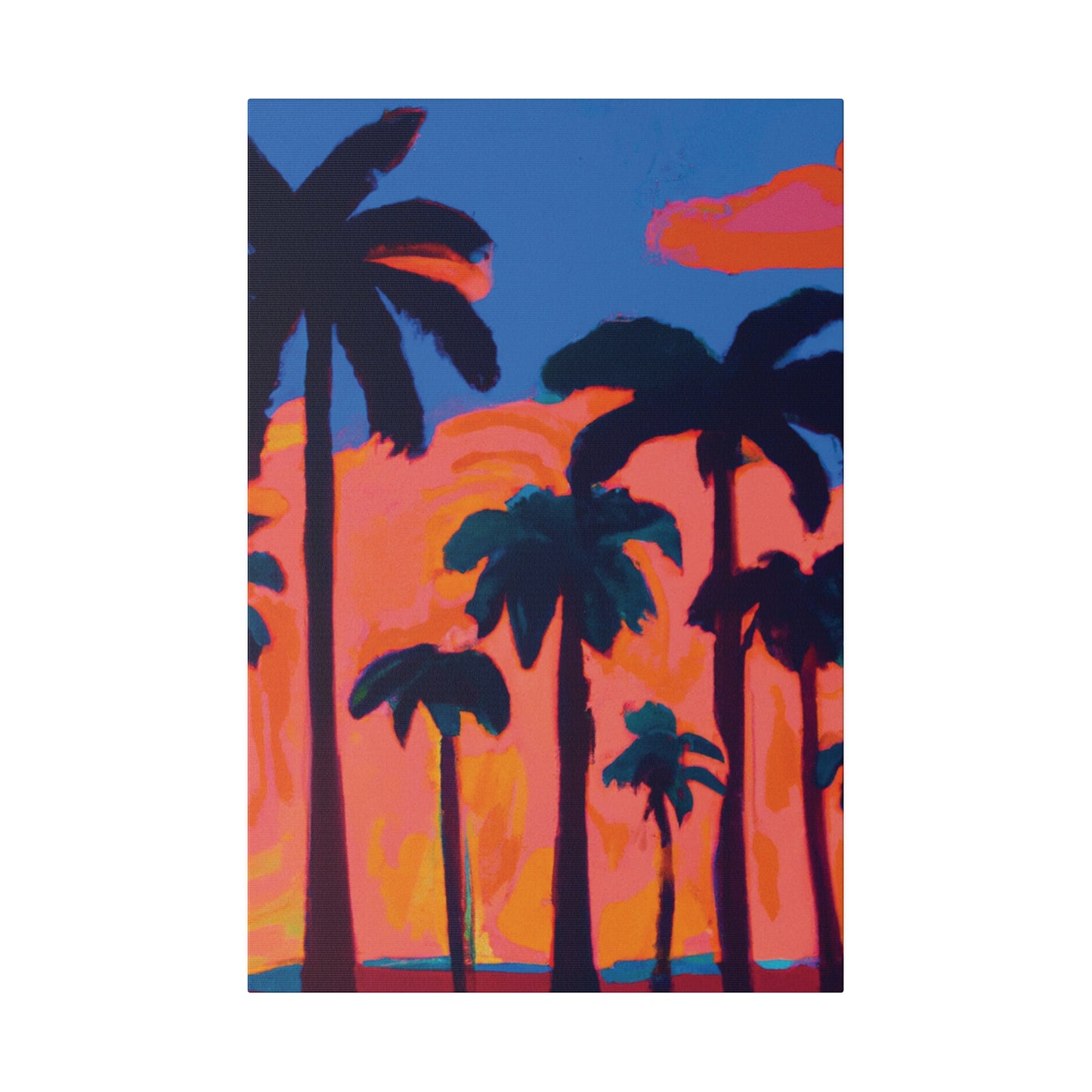 3239C - Miami Beach Sunset Painting Print | Miami | Beach | Sunset | Poster | Home Decor | Wall Art | Canvas