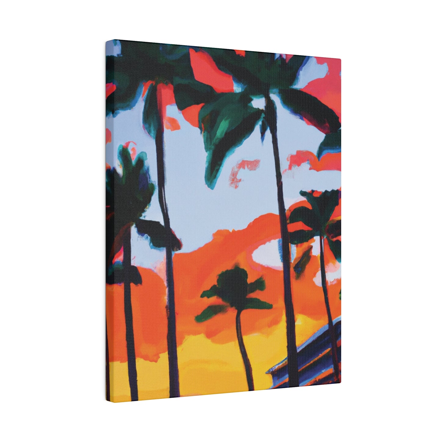 2741Q - Miami Beach Sunset Painting Print | Miami | Beach | Sunset | Poster | Home Decor | Wall Art | Canvas
