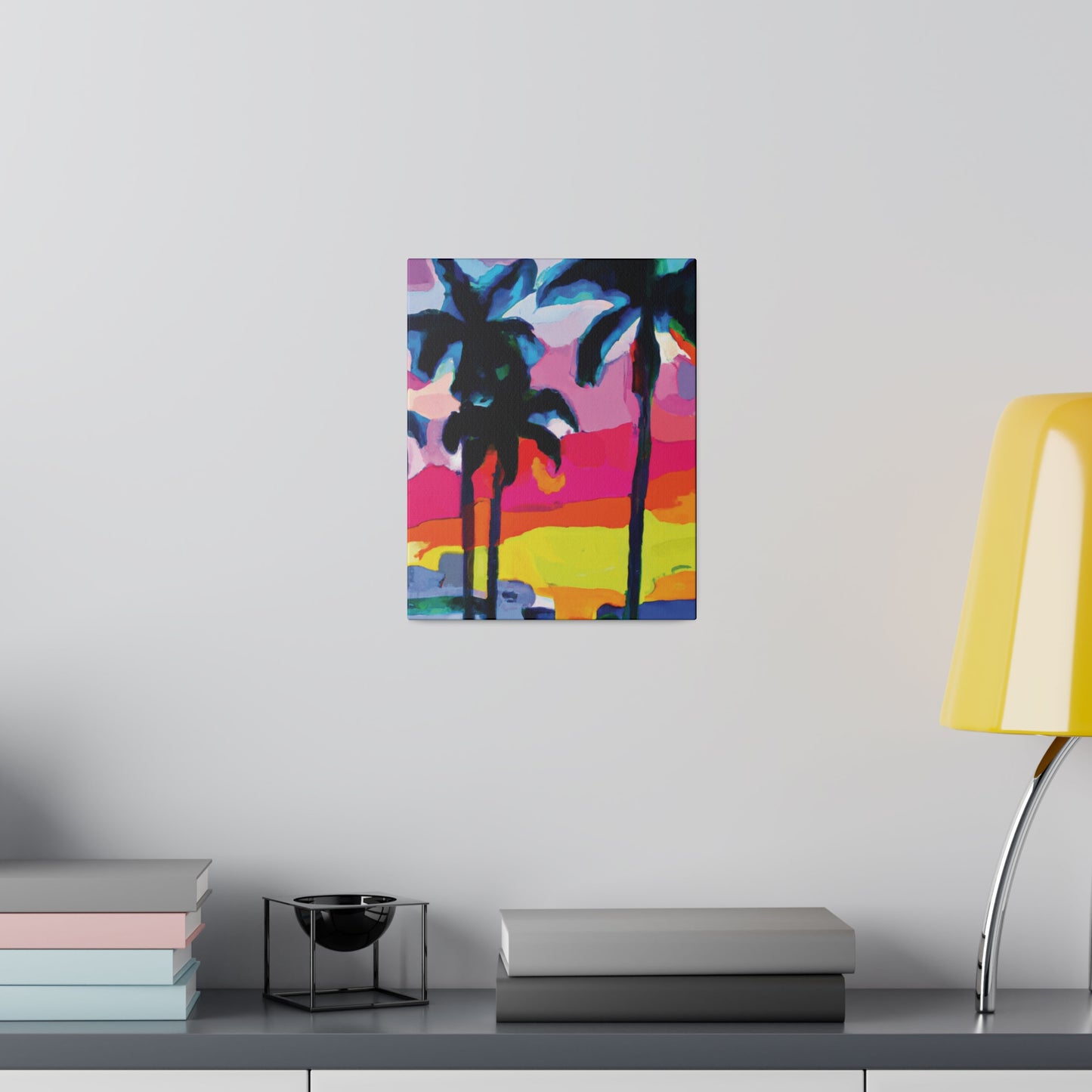 9342C - Miami Beach Sunset Painting Print | Miami | Beach | Sunset | Poster | Home Decor | Wall Art | Canvas