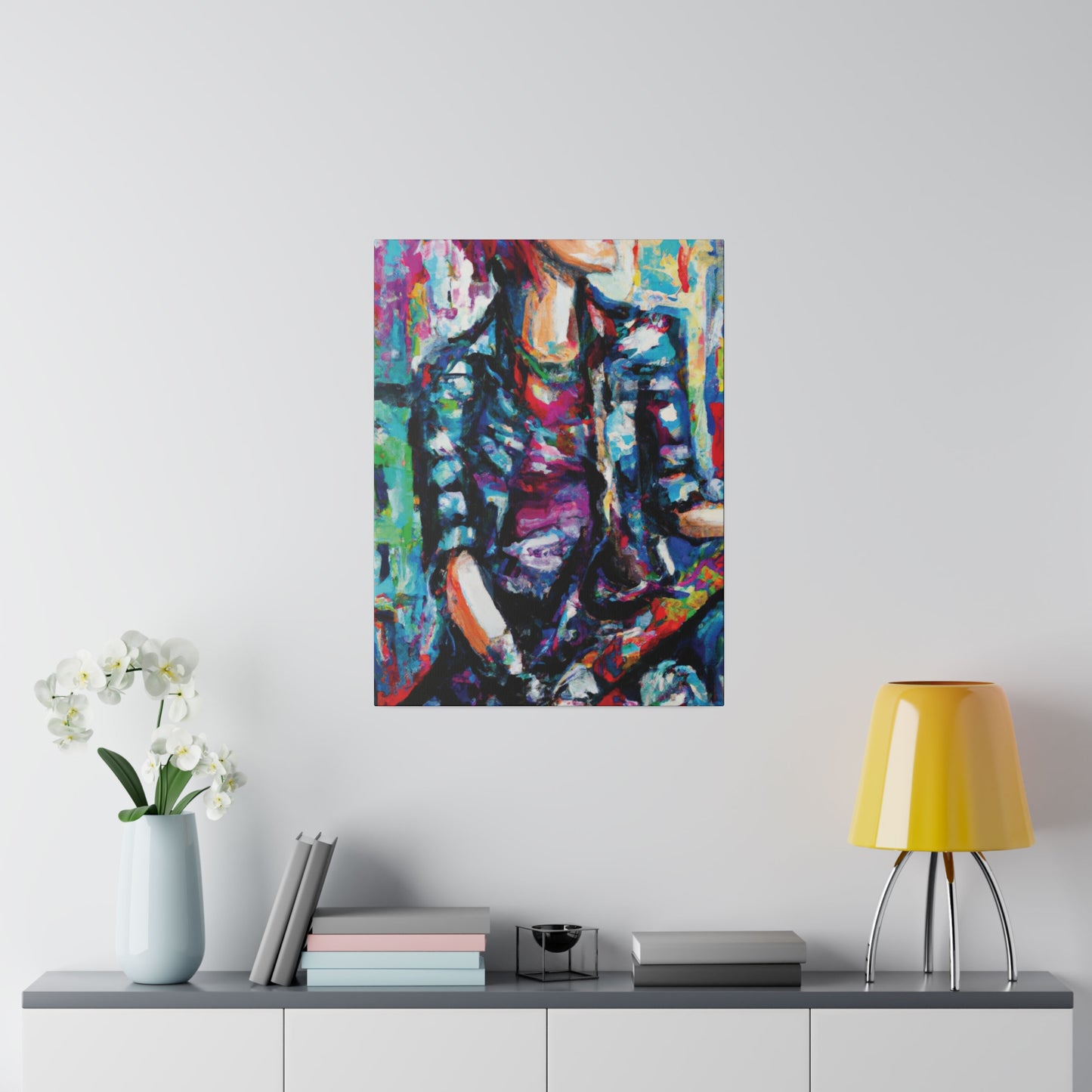 5033P - Rockstar Oil Painting Style Print | Poster | Home Decor | Wall Art | Music Art | Canvas