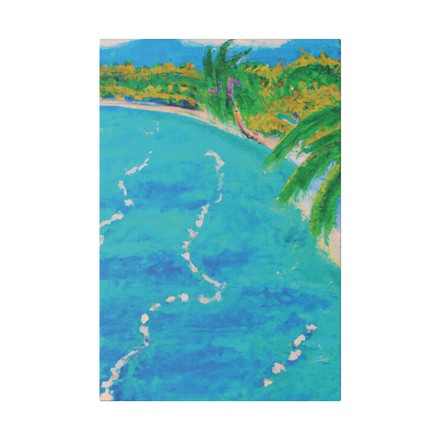 6605P - Bahamas Ocean Painting Print | Bahamas | Ocean | Beach | Poster | Home Decor | Wall Art | Canvas