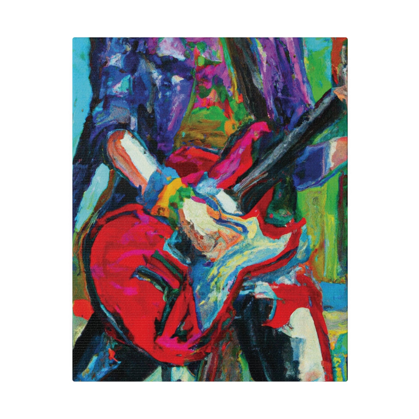 4491M - Rockstar Oil Painting Style Print | Poster | Home Decor | Wall Art | Music Art | Canvas