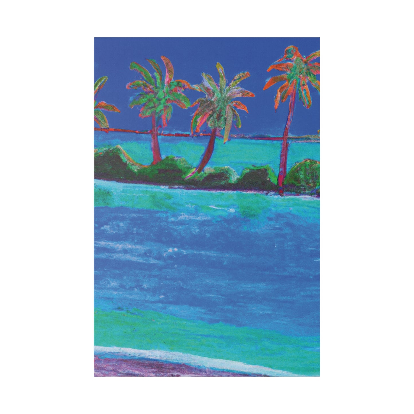 7454G - Bahamas Ocean Painting Print | Bahamas | Ocean | Beach | Poster | Home Decor | Wall Art | Canvas