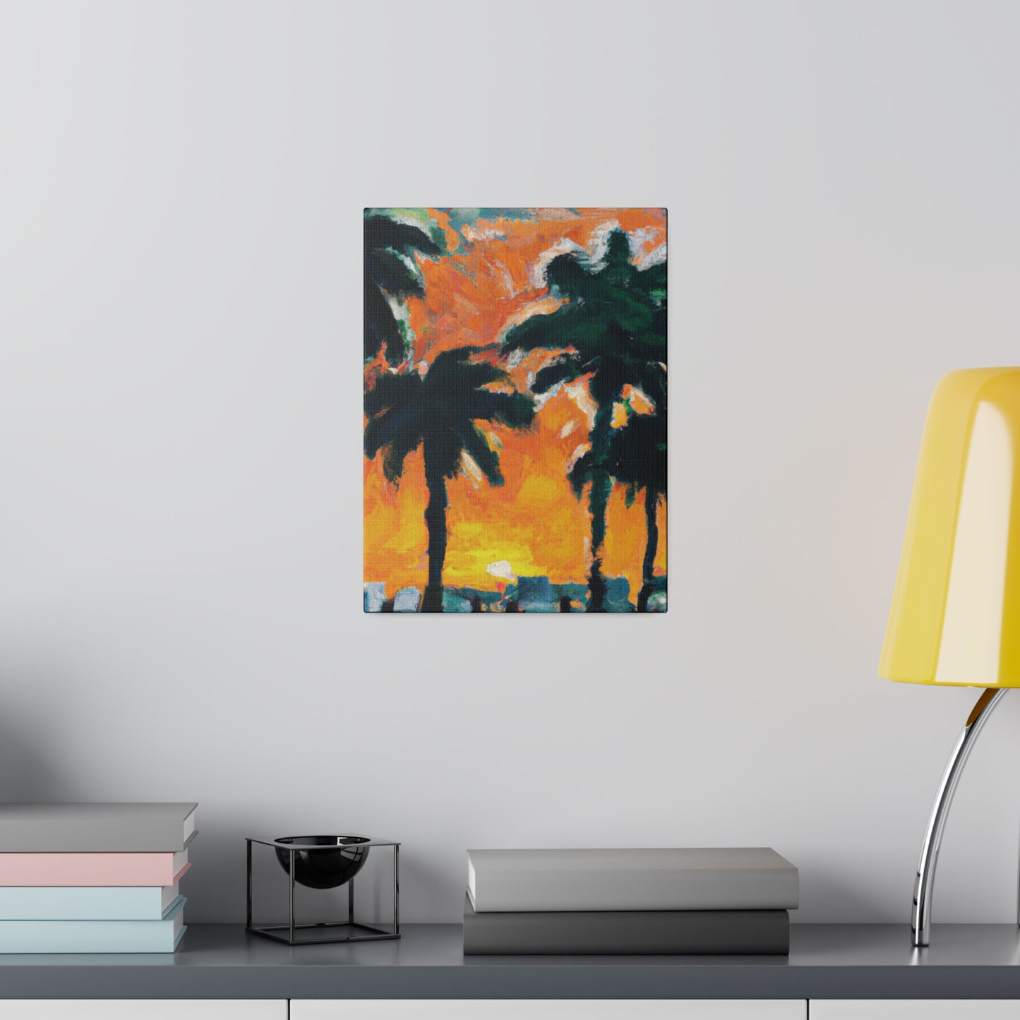 9571T - Miami Beach Sunset Painting Print | Miami | Beach | Sunset | Poster | Home Decor | Wall Art | Canvas