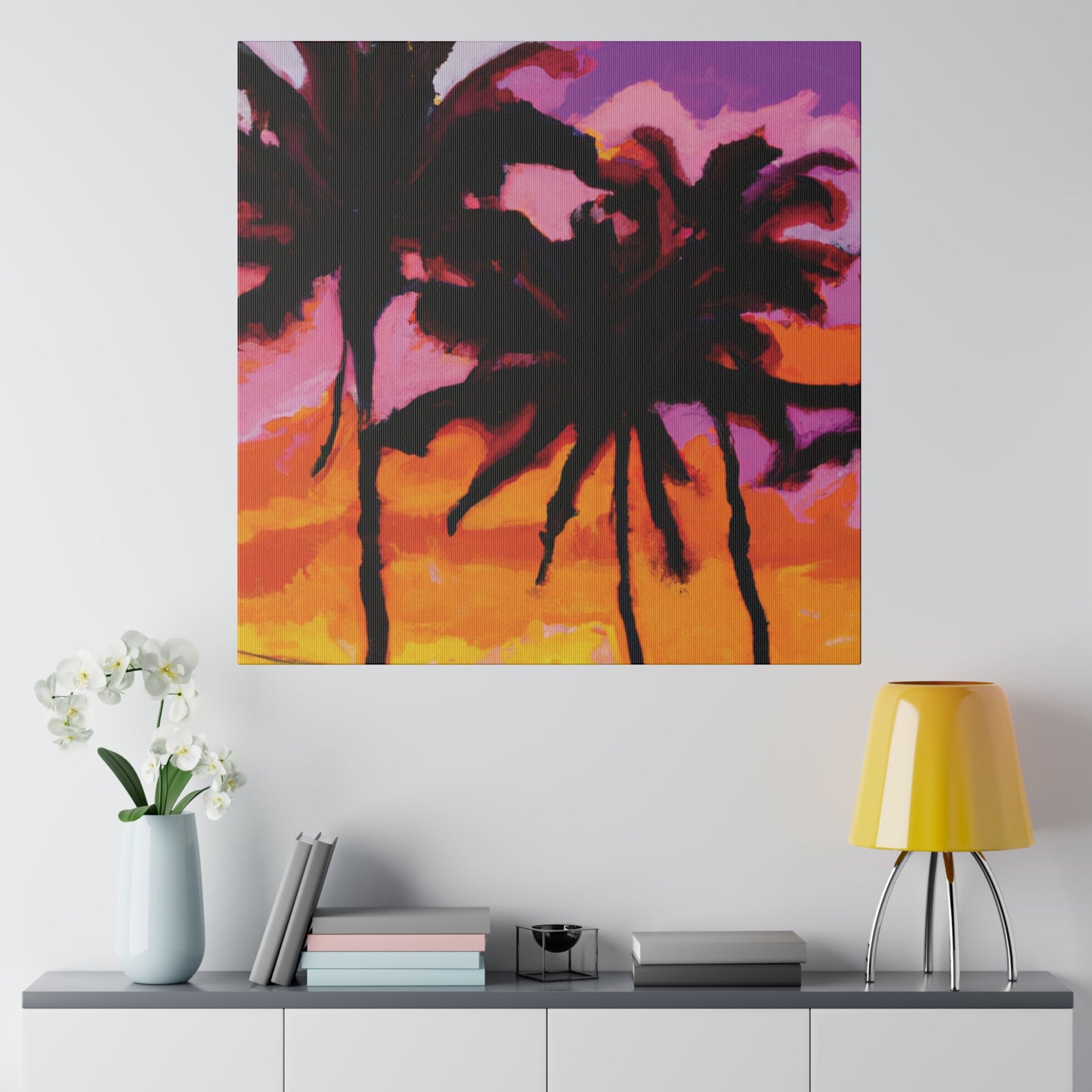 8367T - Miami Beach Sunset Painting Print | Miami | Beach | Sunset | Poster | Home Decor | Wall Art | Canvas