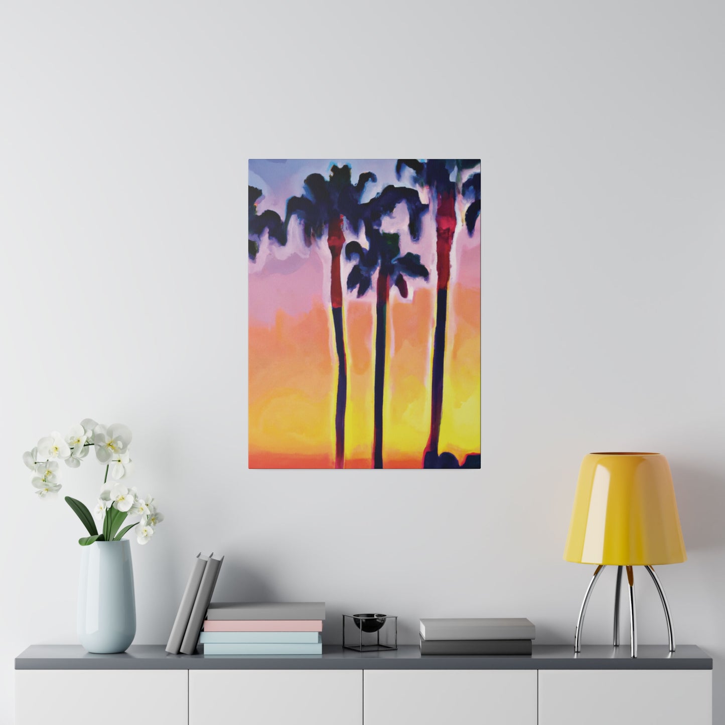 7116C - Miami Beach Sunset Painting Print | Miami | Beach | Sunset | Poster | Home Decor | Wall Art | Canvas