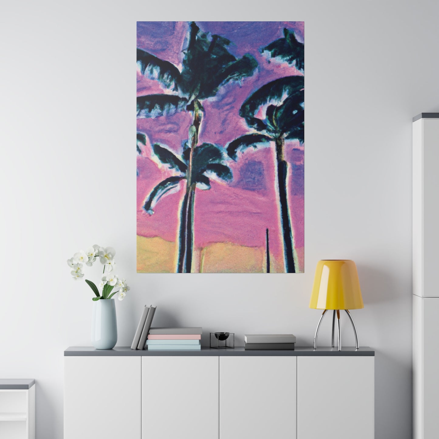 5697K - Miami Beach Sunset Painting Print | Miami | Beach | Sunset | Poster | Home Decor | Wall Art | Canvas