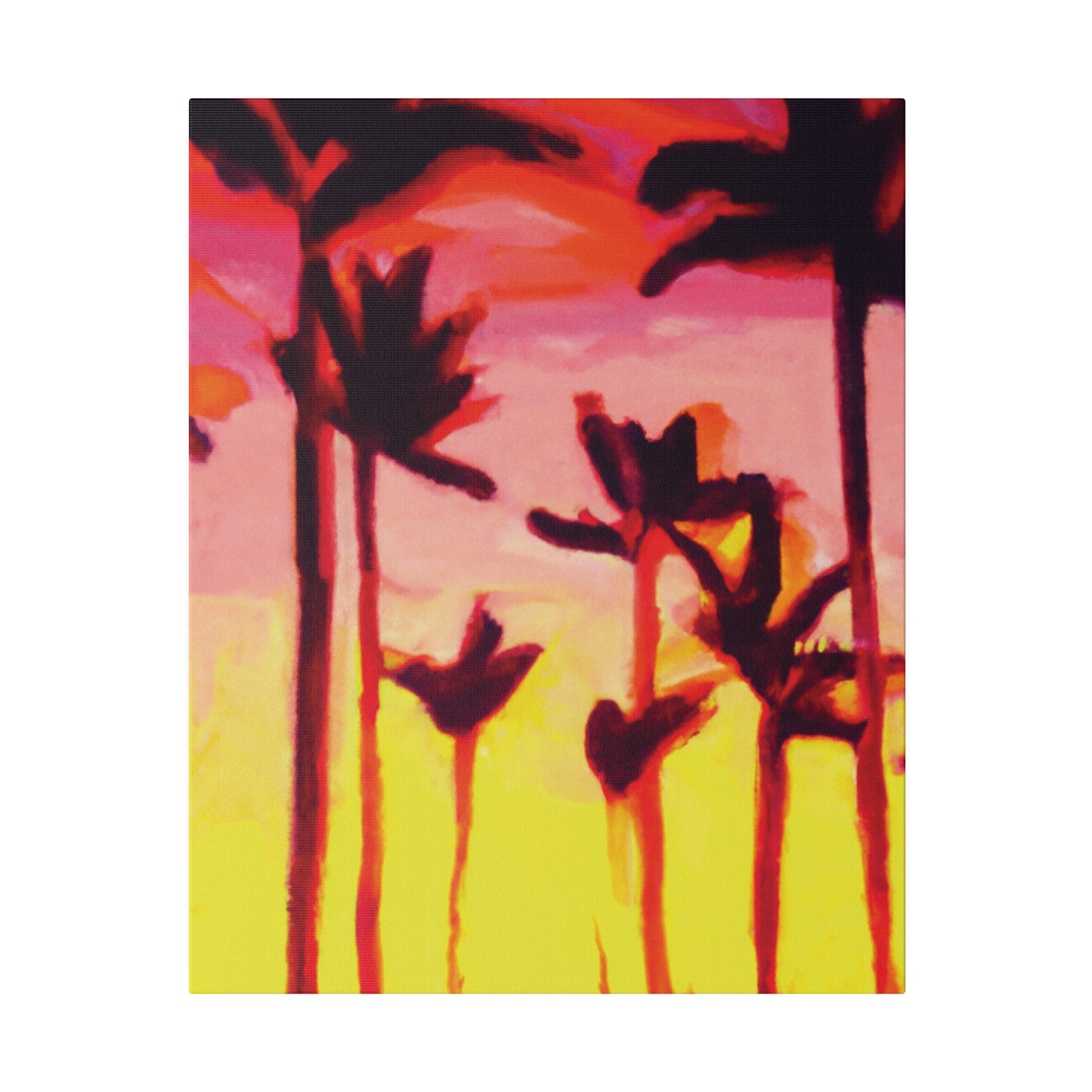 2249A - Miami Beach Sunset Painting Print | Miami | Beach | Sunset | Poster | Home Decor | Wall Art | Canvas