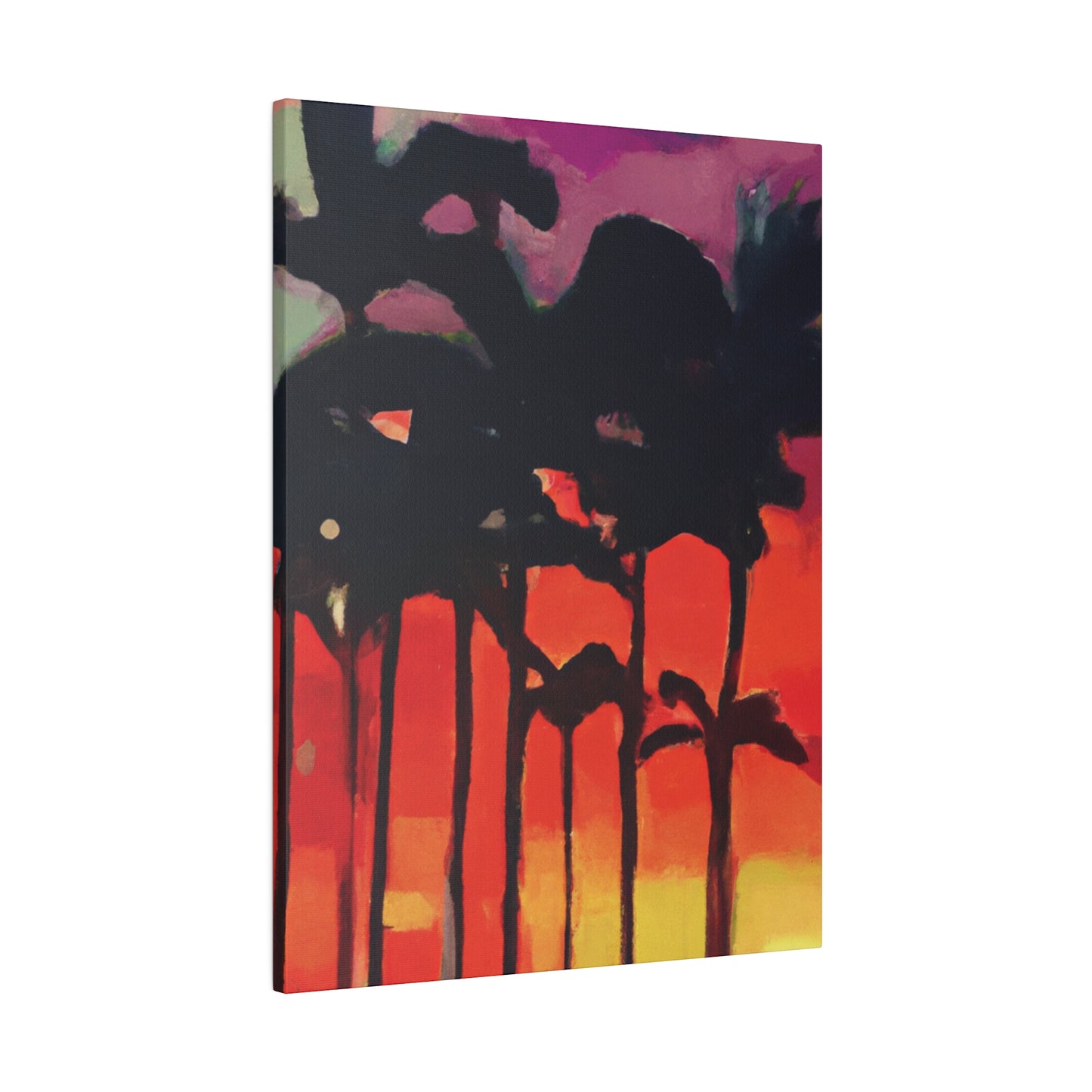 9653K - Miami Beach Sunset Painting Print | Miami | Beach | Sunset | Poster | Home Decor | Wall Art | Canvas