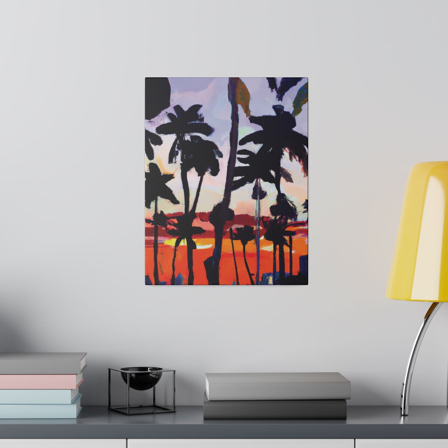 4161D - Miami Beach Sunset Painting Print | Miami | Beach | Sunset | Poster | Home Decor | Wall Art | Canvas