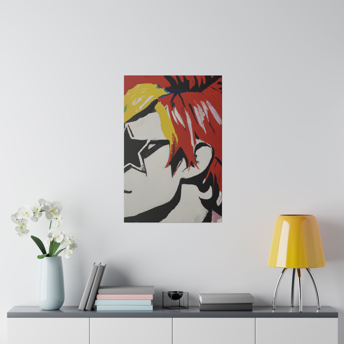 2697V - Rockstar Painting Print | Face | Abstract | Poster | Home Decor | Wall Art | Music Art | Canvas