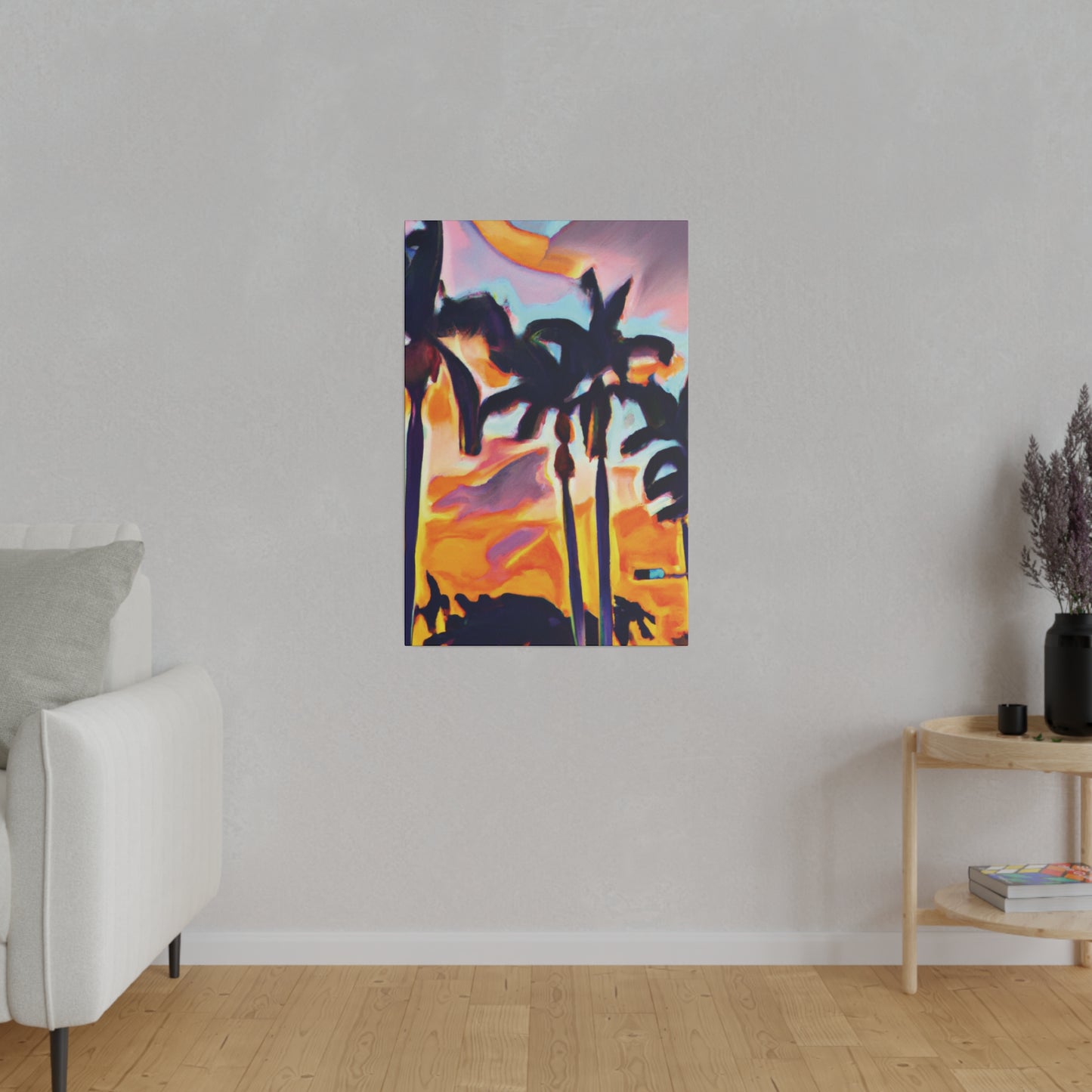 9435K - Miami Beach Sunset Painting Print | Miami | Beach | Sunset | Poster | Home Decor | Wall Art | Canvas