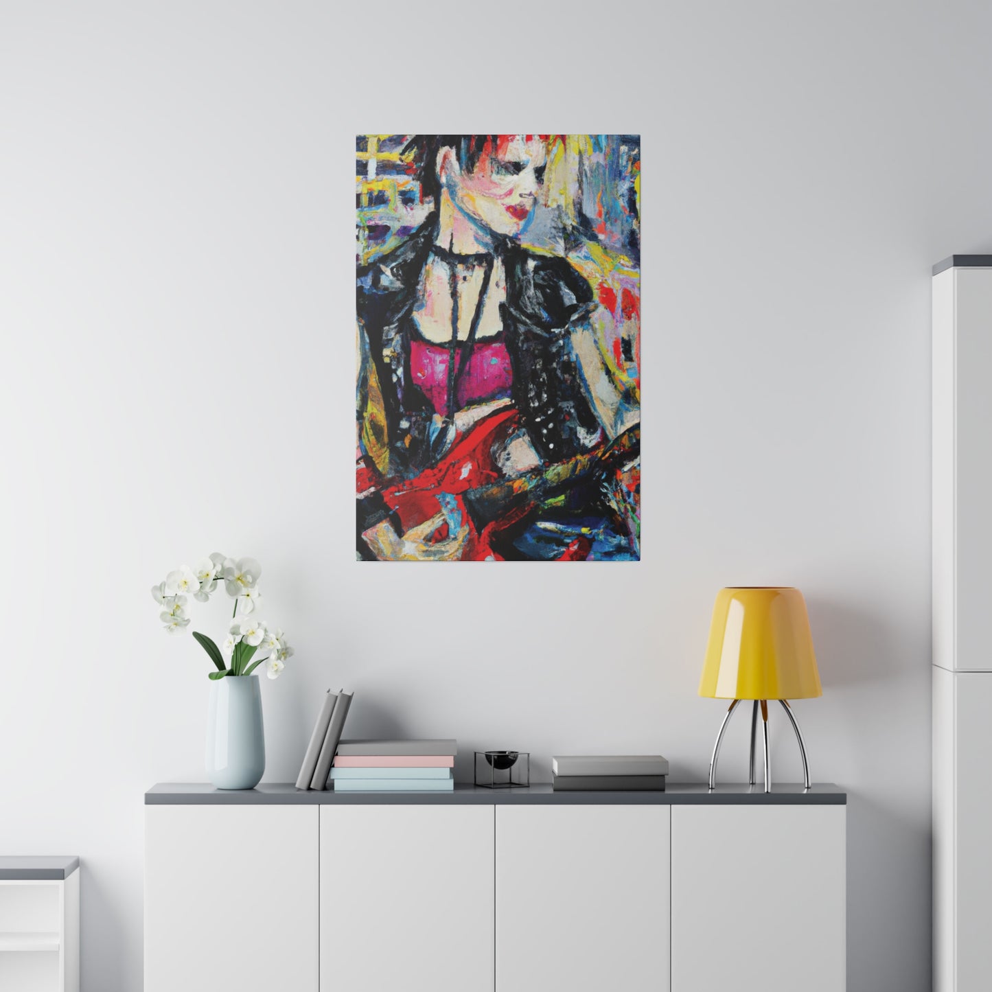 6167B - Rockstar Oil Painting Style Print | Poster | Home Decor | Wall Art | Music Art | Canvas