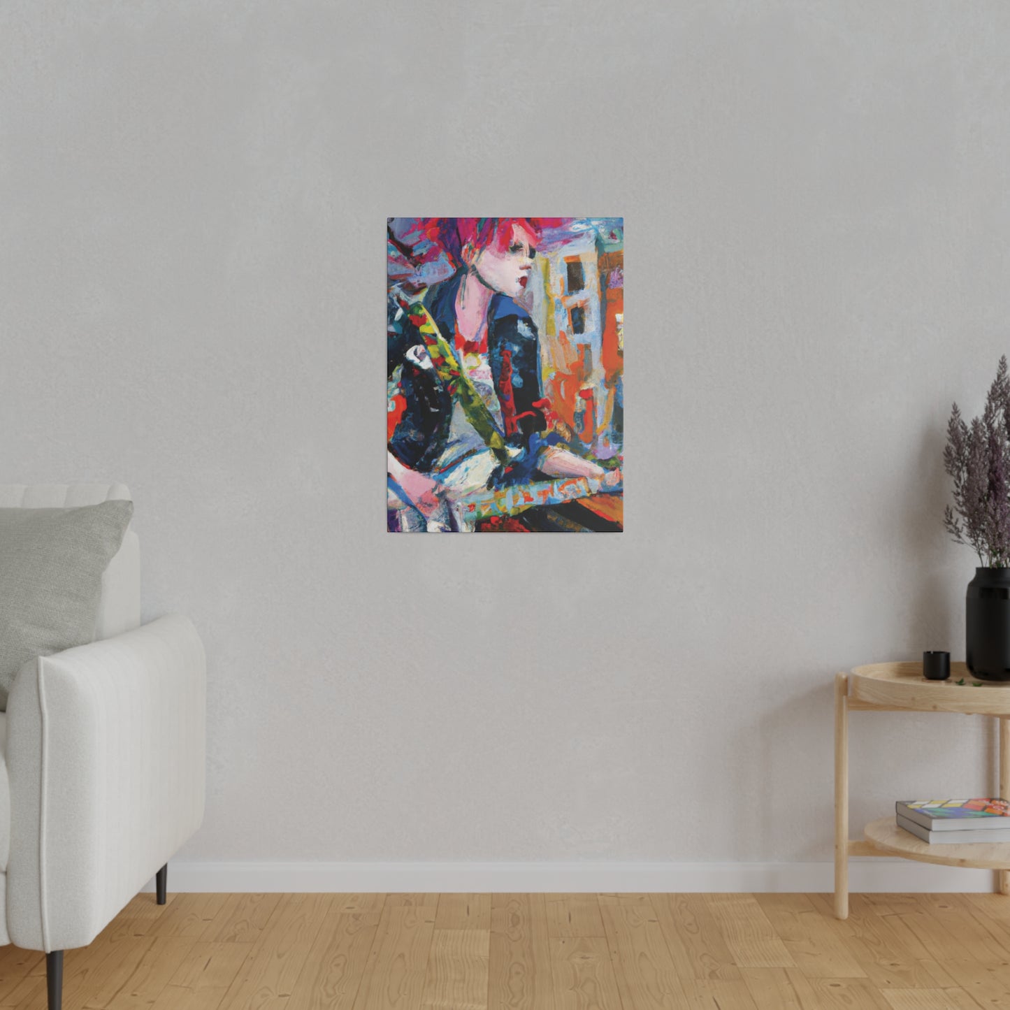 3276D - Rockstar Oil Painting Style Print | Poster | Home Decor | Wall Art | Music Art | Canvas