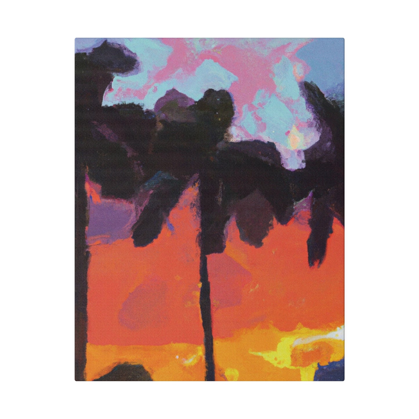 9276D - Miami Beach Sunset Painting Print | Miami | Beach | Sunset | Poster | Home Decor | Wall Art | Canvas