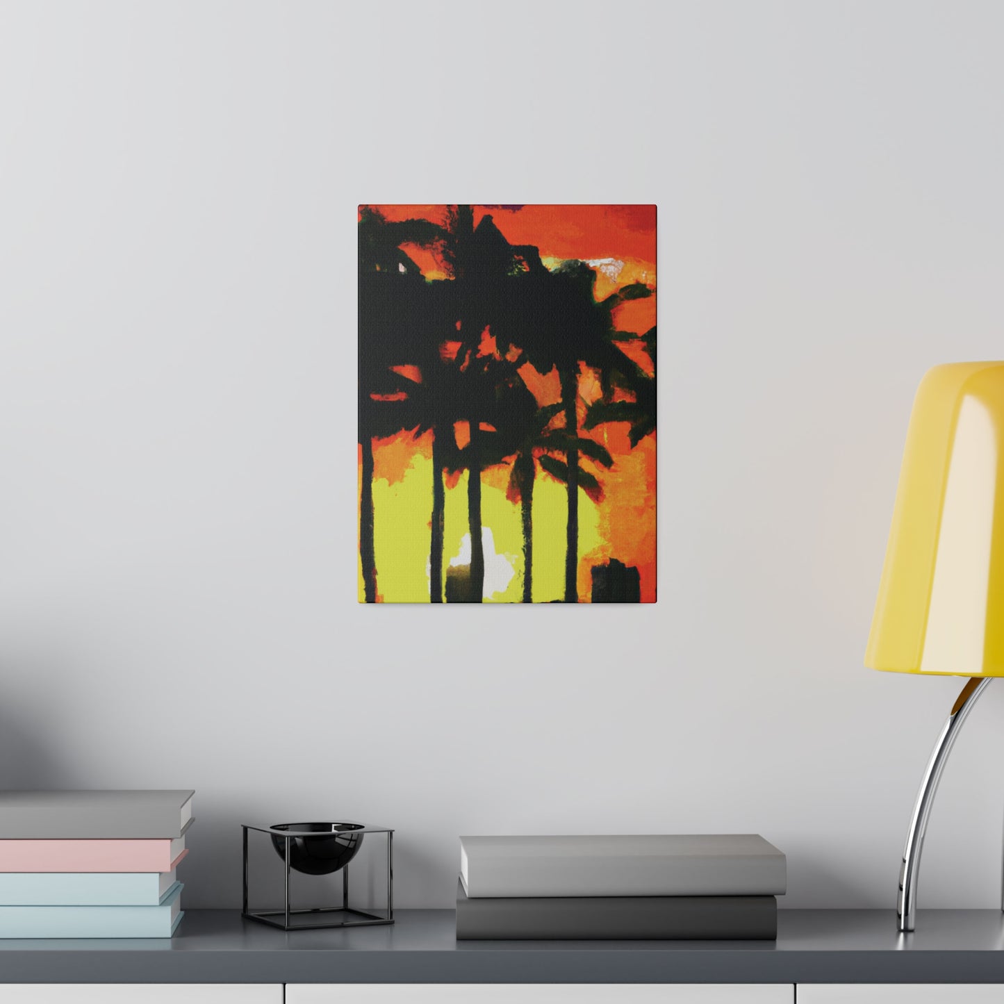 8291L - Miami Beach Sunset Painting Print | Miami | Beach | Sunset | Poster | Home Decor | Wall Art | Canvas