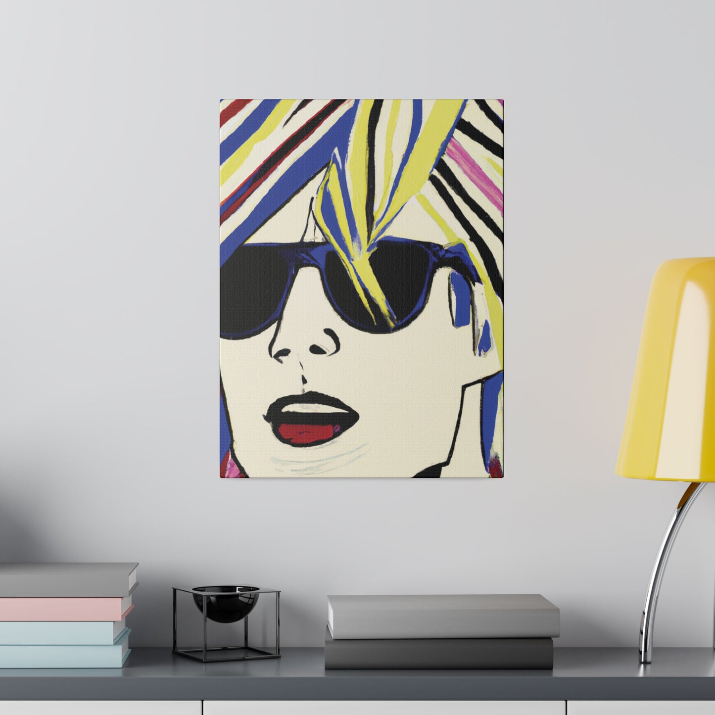 4789F - Rockstar Painting Print | Face | Abstract | Poster | Home Decor | Wall Art | Music Art | Canvas