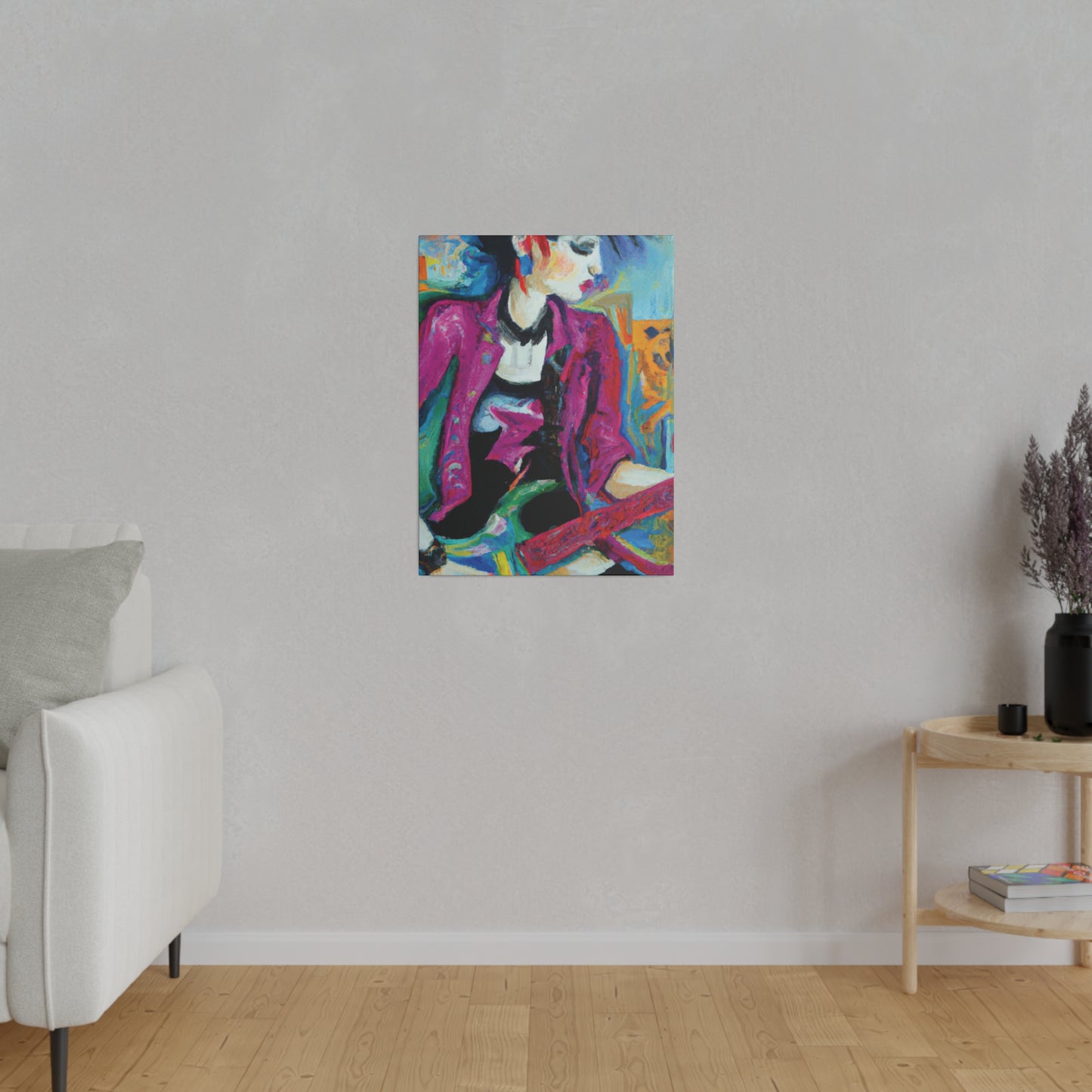 2711A - Rockstar Oil Painting Style Print | Poster | Home Decor | Wall Art | Music Art | Canvas