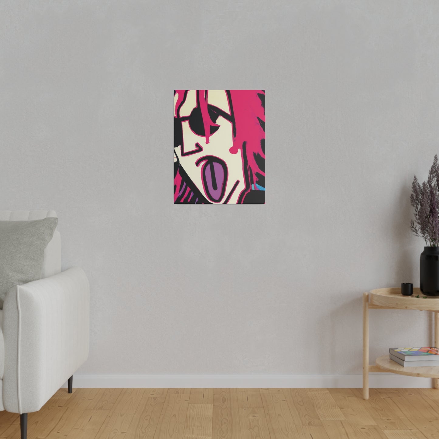 7356Q - Rockstar Painting Print | Face | Abstract | Poster | Home Decor | Wall Art | Music Art | Canvas