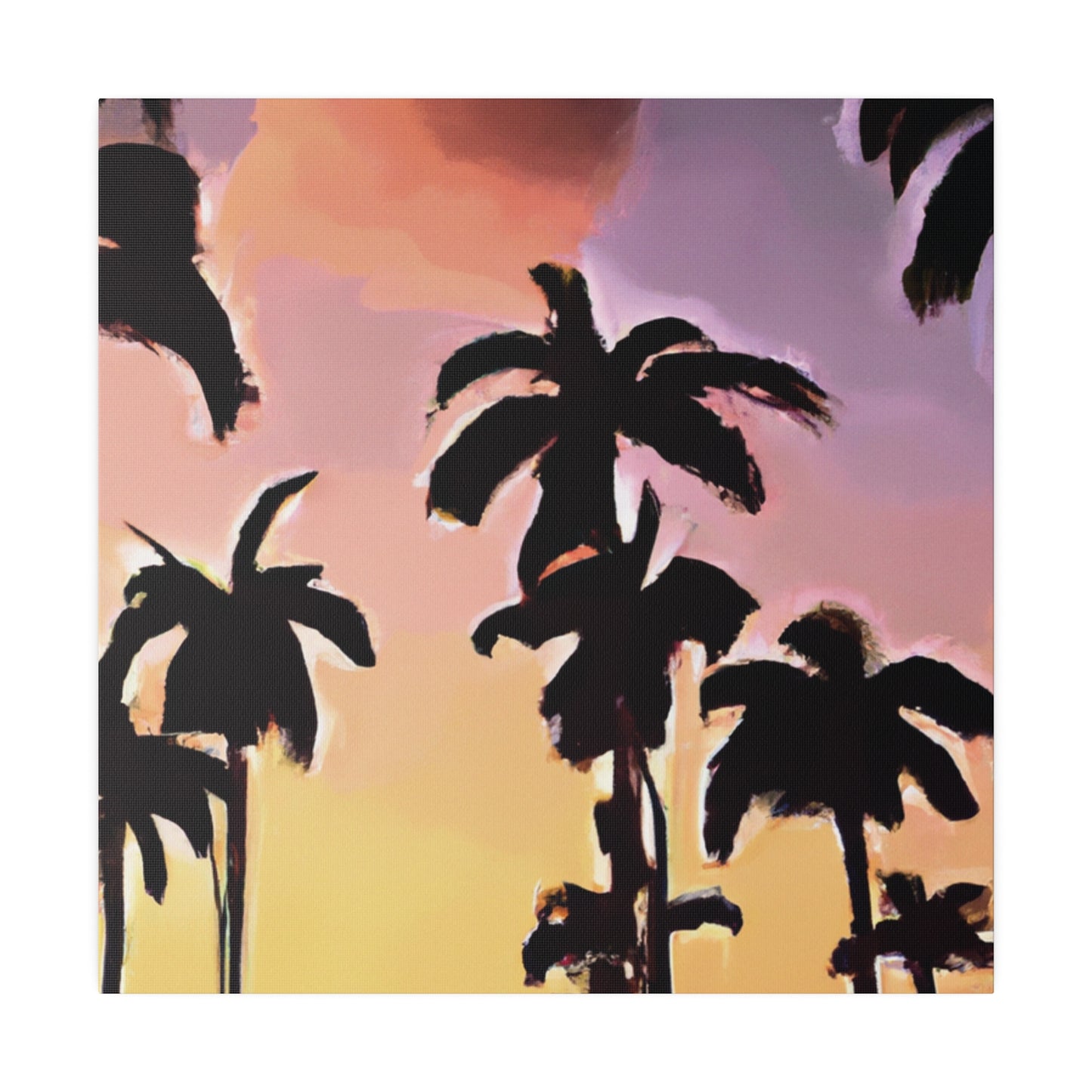 7792Z - Miami Beach Sunset Painting Print | Miami | Beach | Sunset | Poster | Home Decor | Wall Art | Canvas