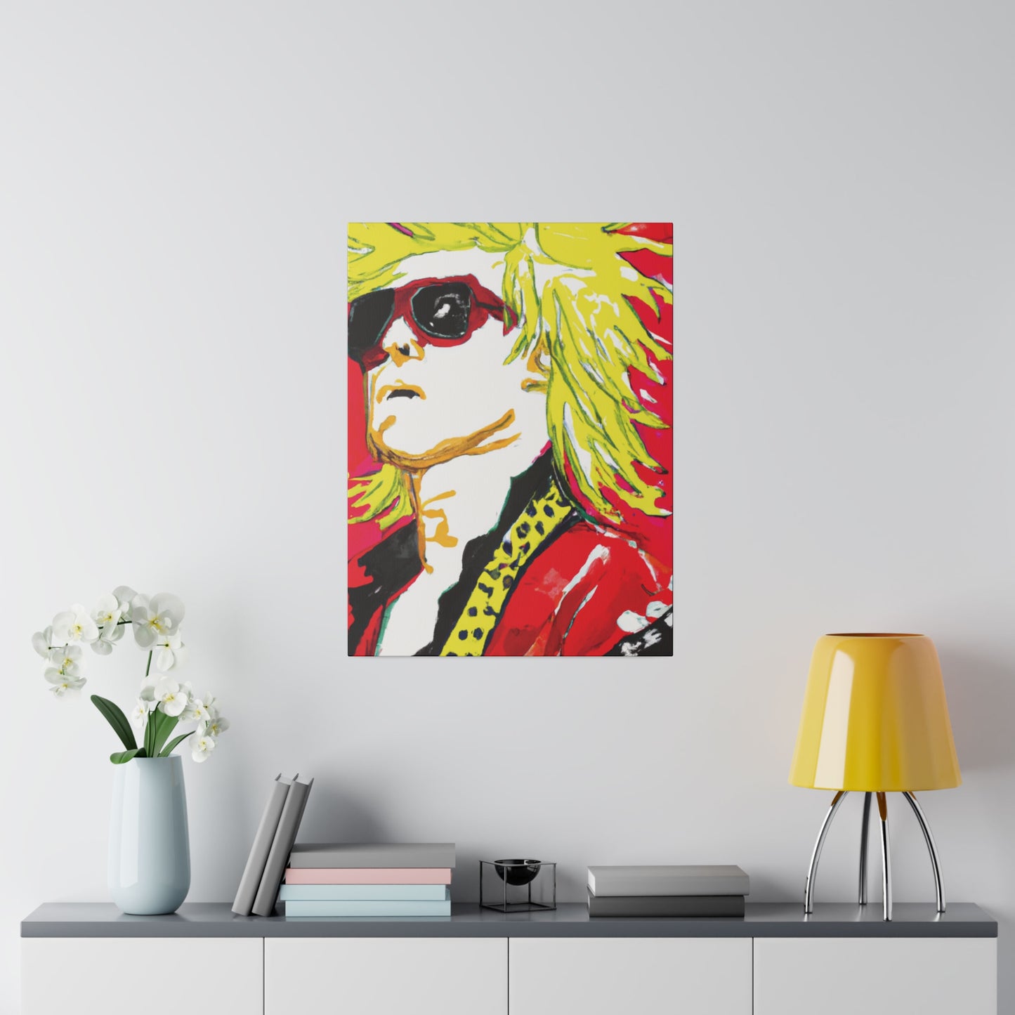 7382Z - Rockstar Painting Print | Face | Abstract | Poster | Home Decor | Wall Art | Music Art | Canvas