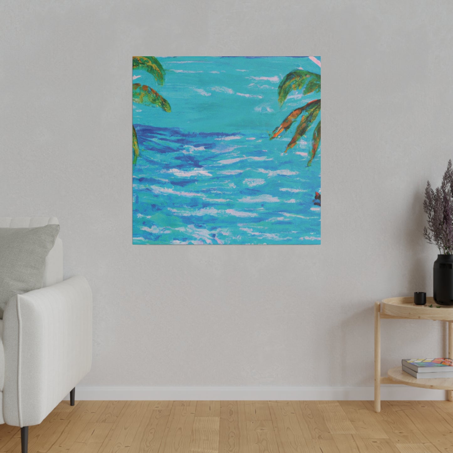 5802L - Bahamas Ocean Painting Print | Bahamas | Ocean | Beach | Poster | Home Decor | Wall Art | Canvas