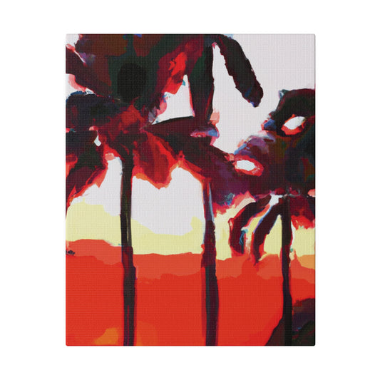 6831K - Miami Beach Sunset Painting Print | Miami | Beach | Sunset | Poster | Home Decor | Wall Art | Canvas